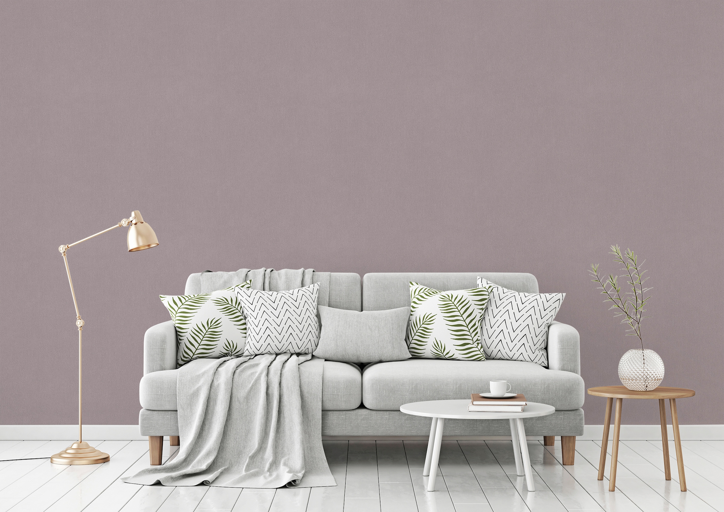 A.S. Création Vliestapete »Dream Flowery« einfarbig | uni | unifarben glatt einfarbige Tapete Uni Tapeten Wohnzimmer Schlafzimmer Küche Flur Optik