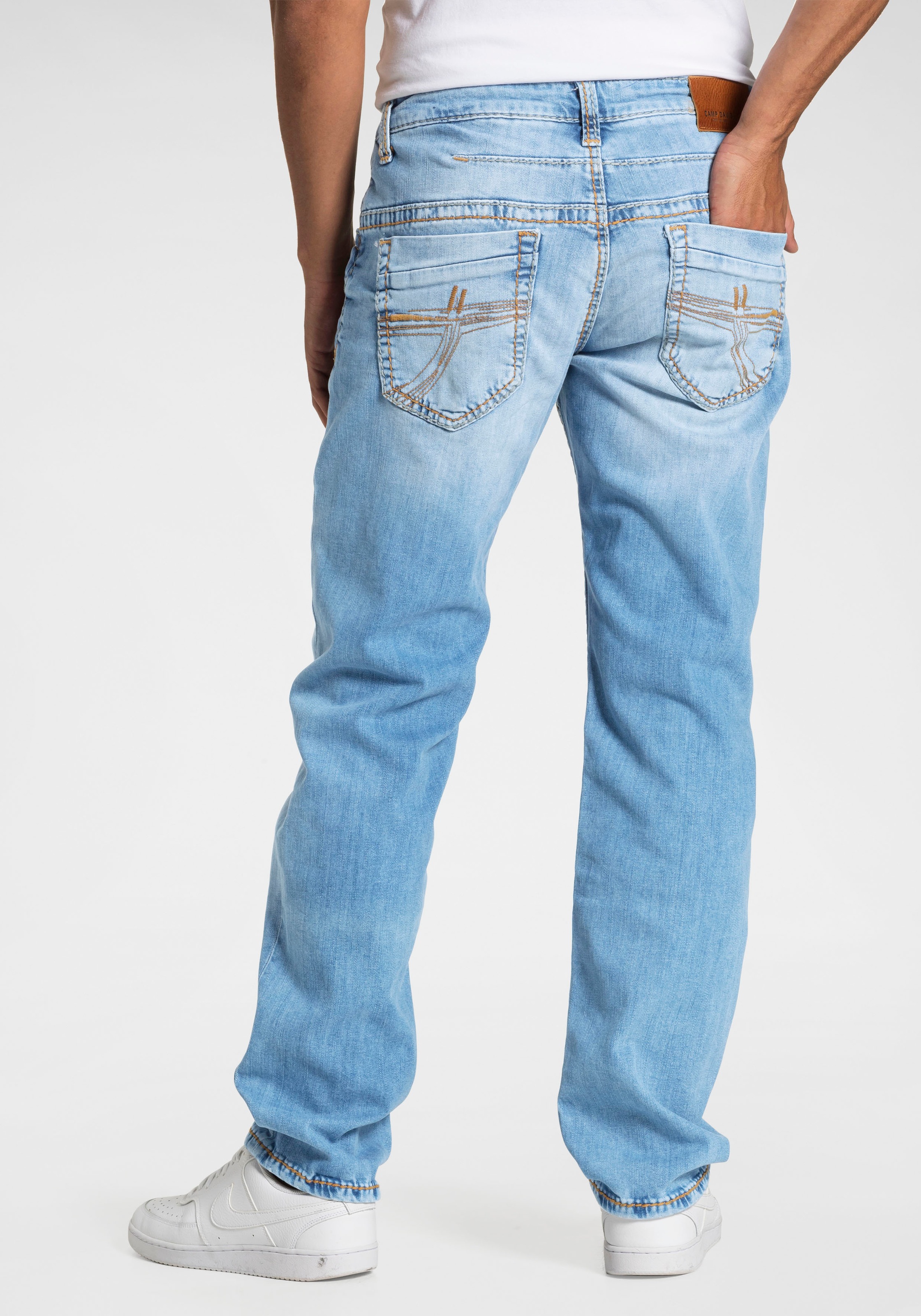CAMP DAVID Loose-fit-Jeans "CO:NO", mit markanten Nähten und Stretch günstig online kaufen