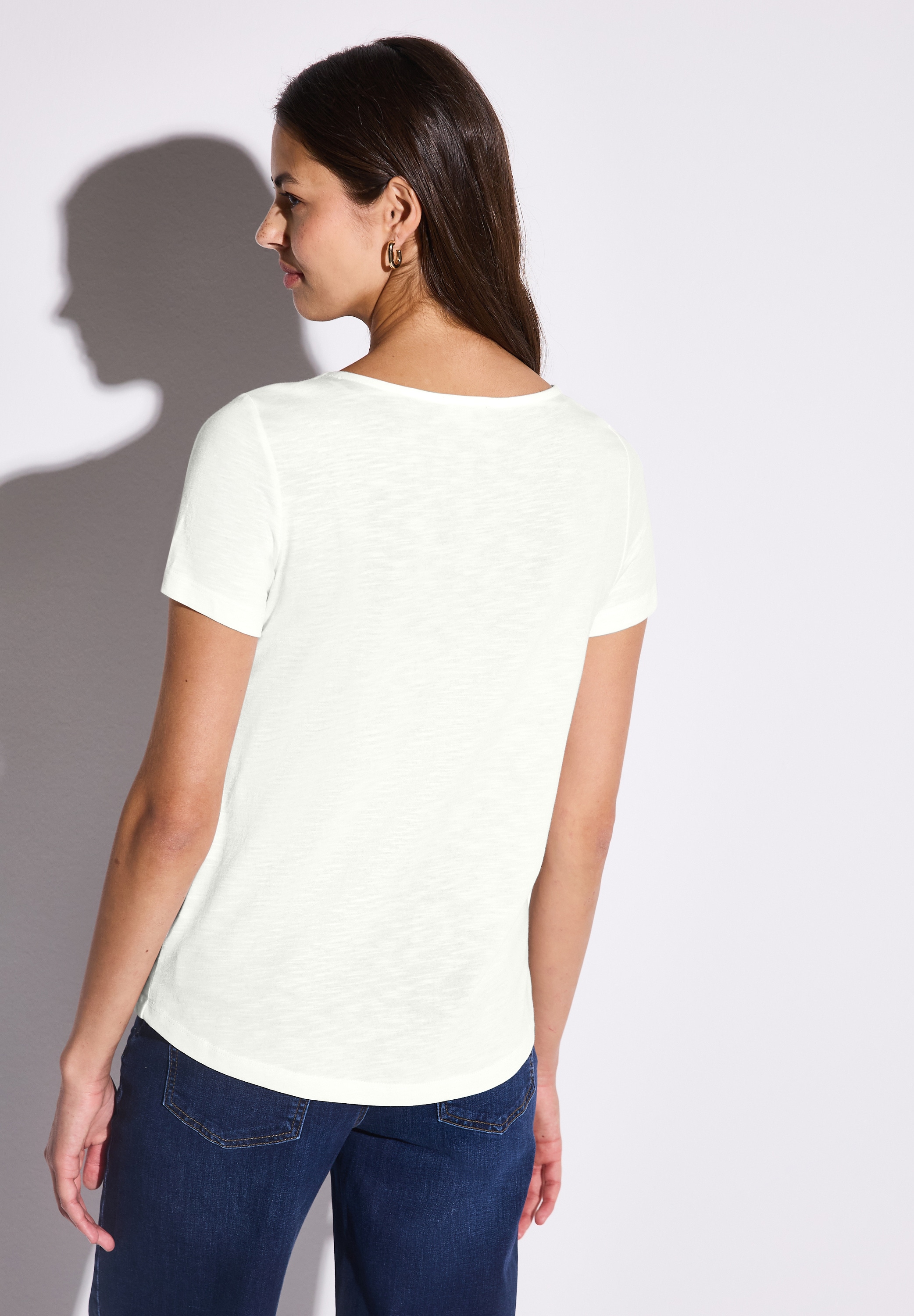 STREET ONE T-Shirt, mit V-Ausschnitt