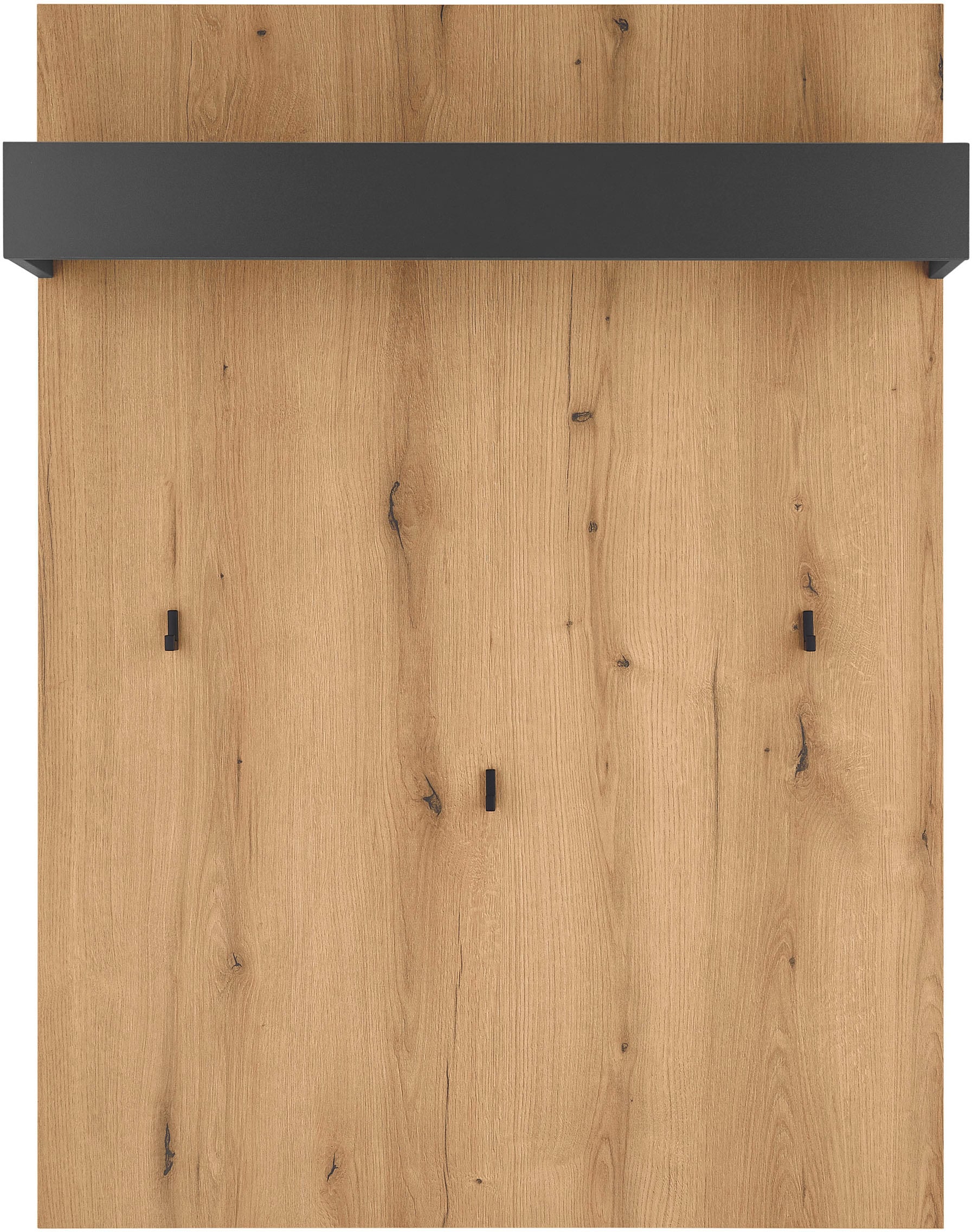 INOSIGN Garderobenpaneel »GiRON/CiTY, Wandregal in vier Farben, Flurgarderobe mit Hutablage«, mit Kleiderstange und Haken, 100 cm breit