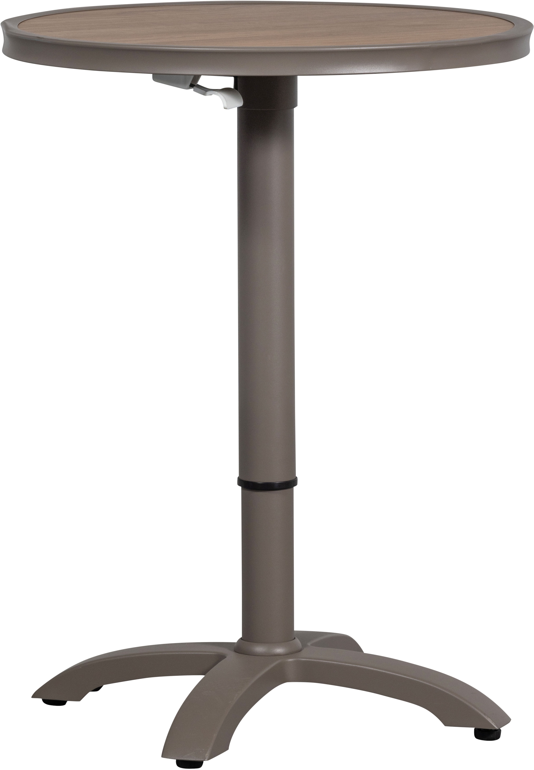 WOOOD Barhocker »WOOOD Jeppe Höhenverstellbarer Bartisch« Höhenverstellbarer Aluminium-Bartisch, flexibel & für Indoor/Outdoor.