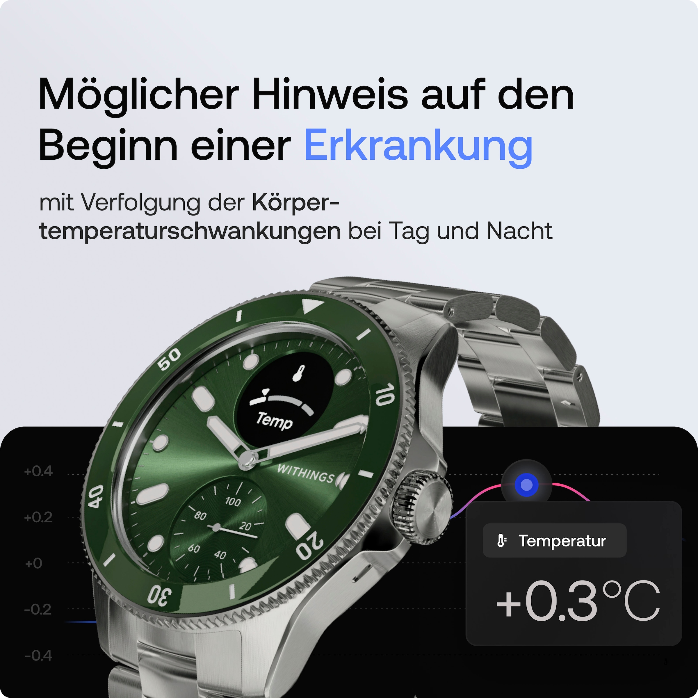 Withings Smartwatch »ScanWatch Nova 42mm«, (1.6 cm / 0.63 Zoll),)