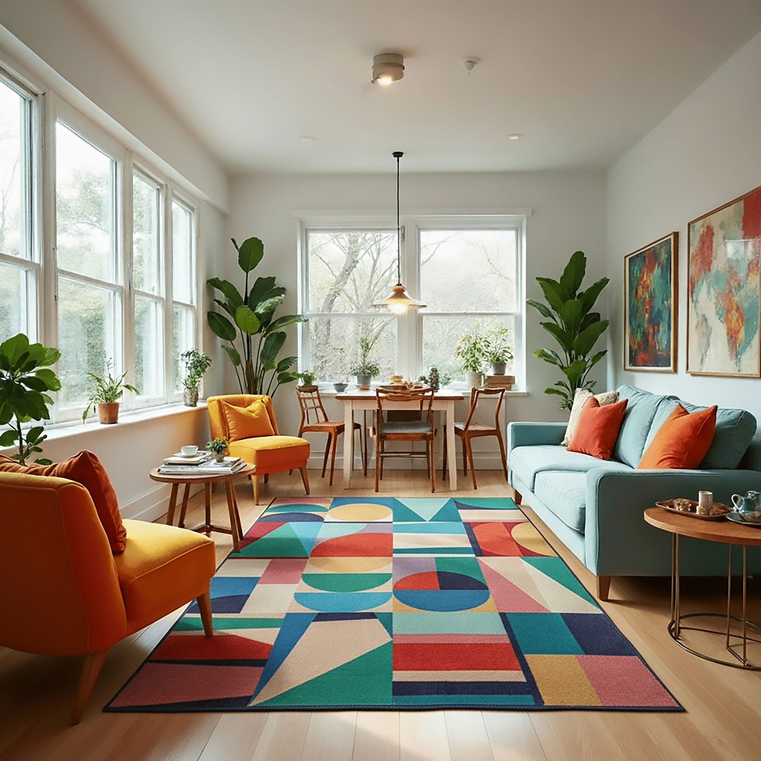 FLAIR RUGS Teppich "PATCHWORK GEO" rechteckig 8 mm Höhe