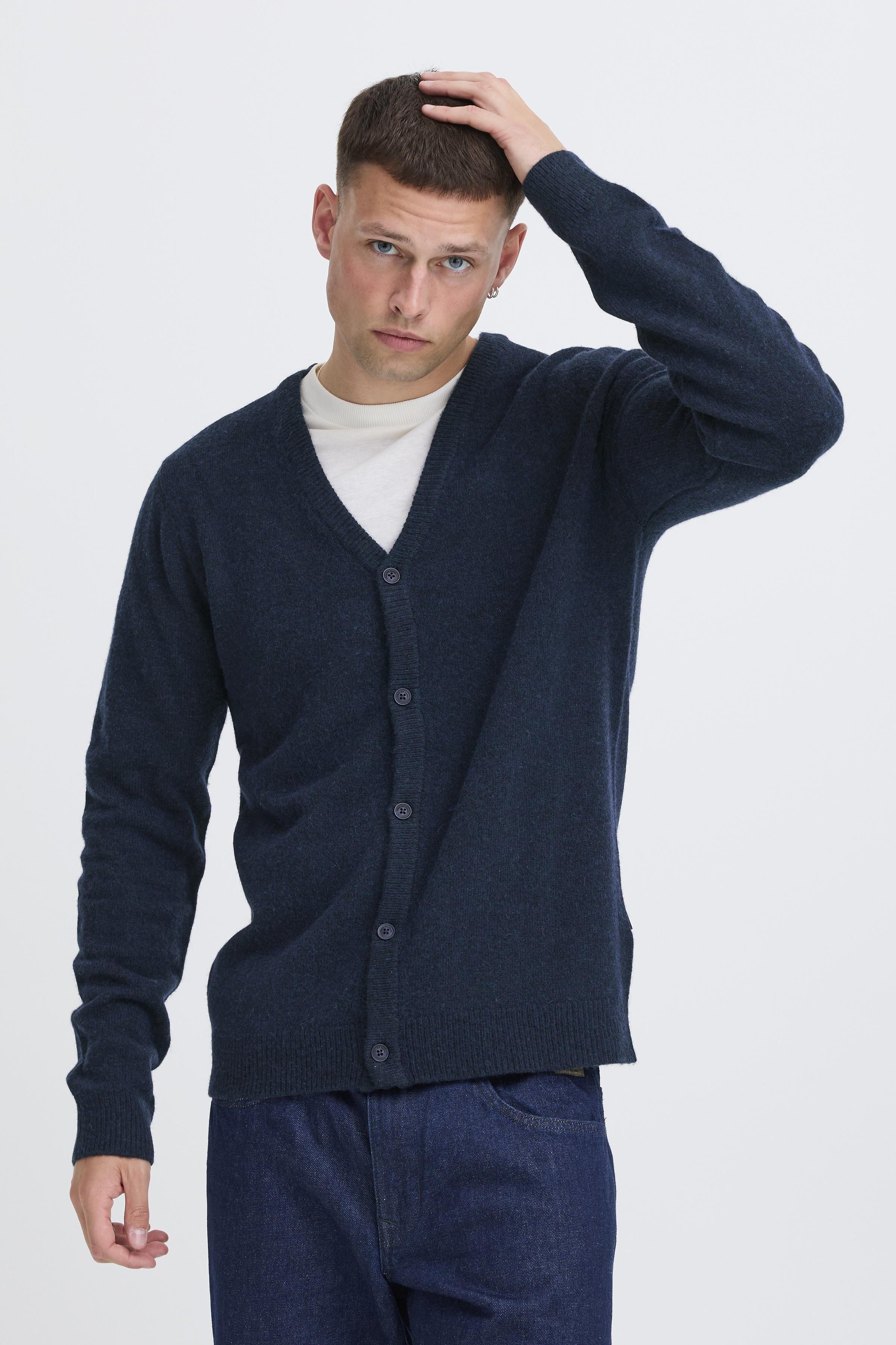 Blend Strickjacke "BHBRANKO CARDIGAN KNIT" mit Knopfleiste, aus Wollmischung, Regular Fit, hüftbedeckende Länge