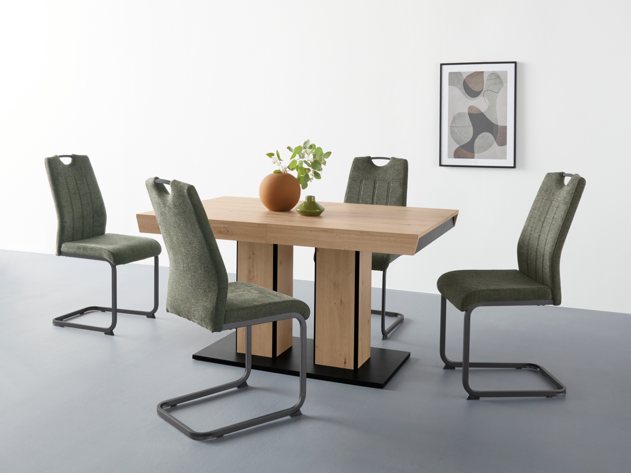 HELA Essgruppe "Tisch ausziehbar 140 -220 cm," Set, 5 Stk. tlg. Belastbarke günstig online kaufen