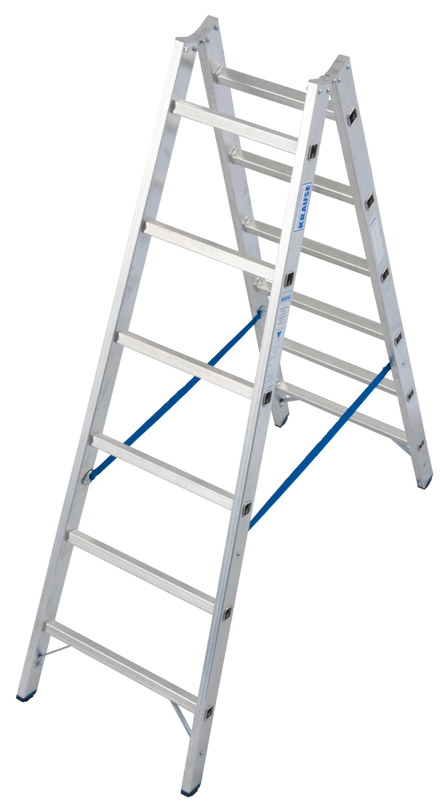 KRAUSE Stehleiter "STABILO", 2x6 Sprossen, silber, Leitern