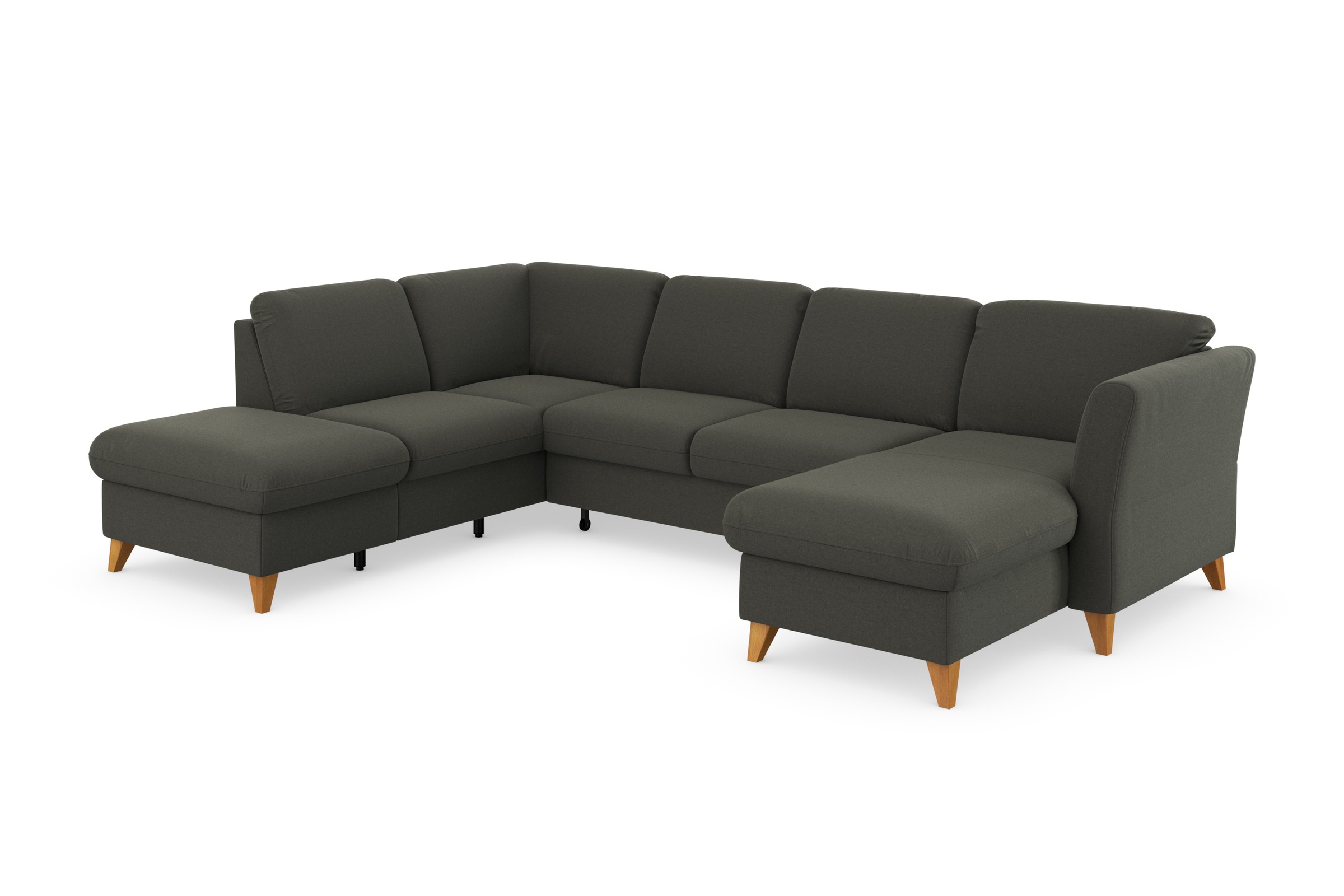 Thumbnail - Home affaire Wohnlandschaft "Trelleborg U-Form" Federkern-Polsterung, wahlweise mit Bettfunktion und Stauraum