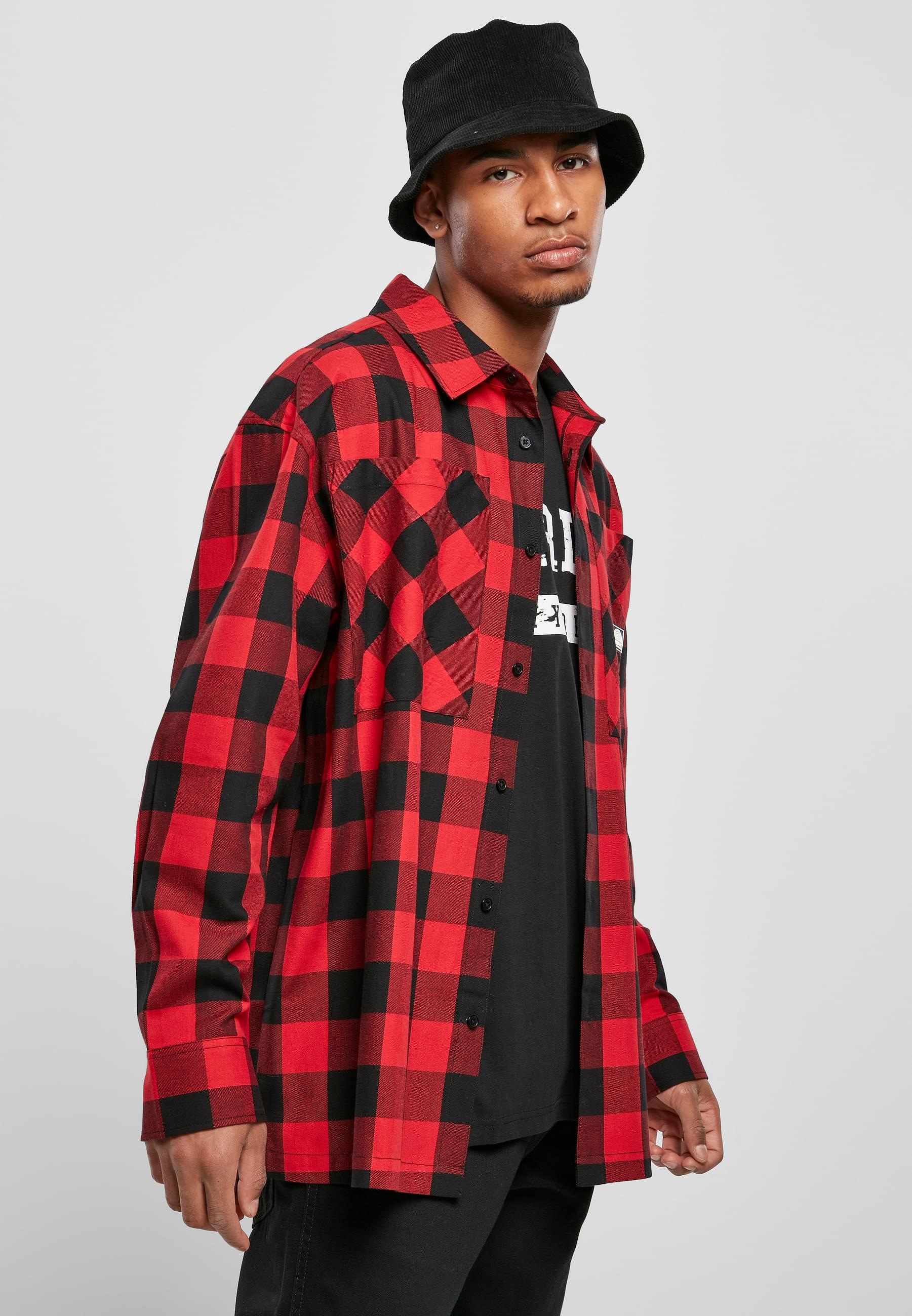 Southpole Langarm-Poloshirt »Southpole Herren Southpole Check Flannel Shirt«, (1 tlg.)