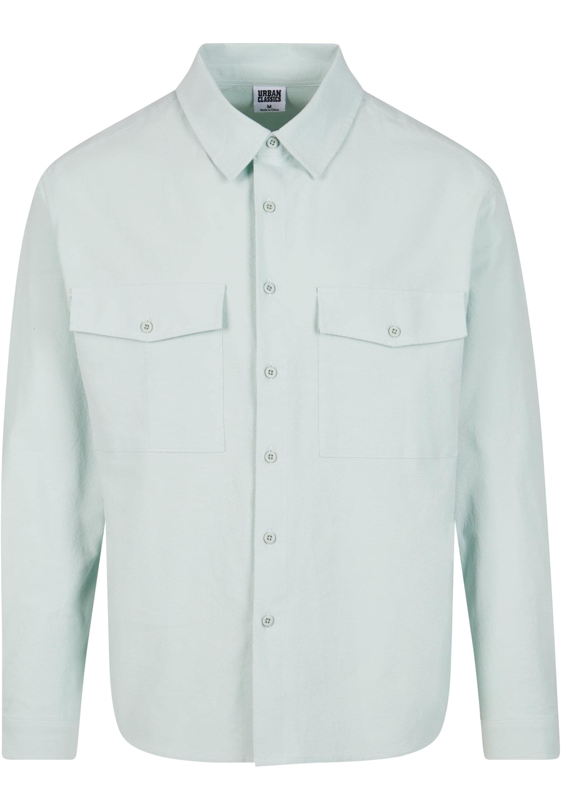 URBAN CLASSICS Langarmhemd "Urban Classics Herren Basic Crepe Shirt", (1 tl günstig online kaufen