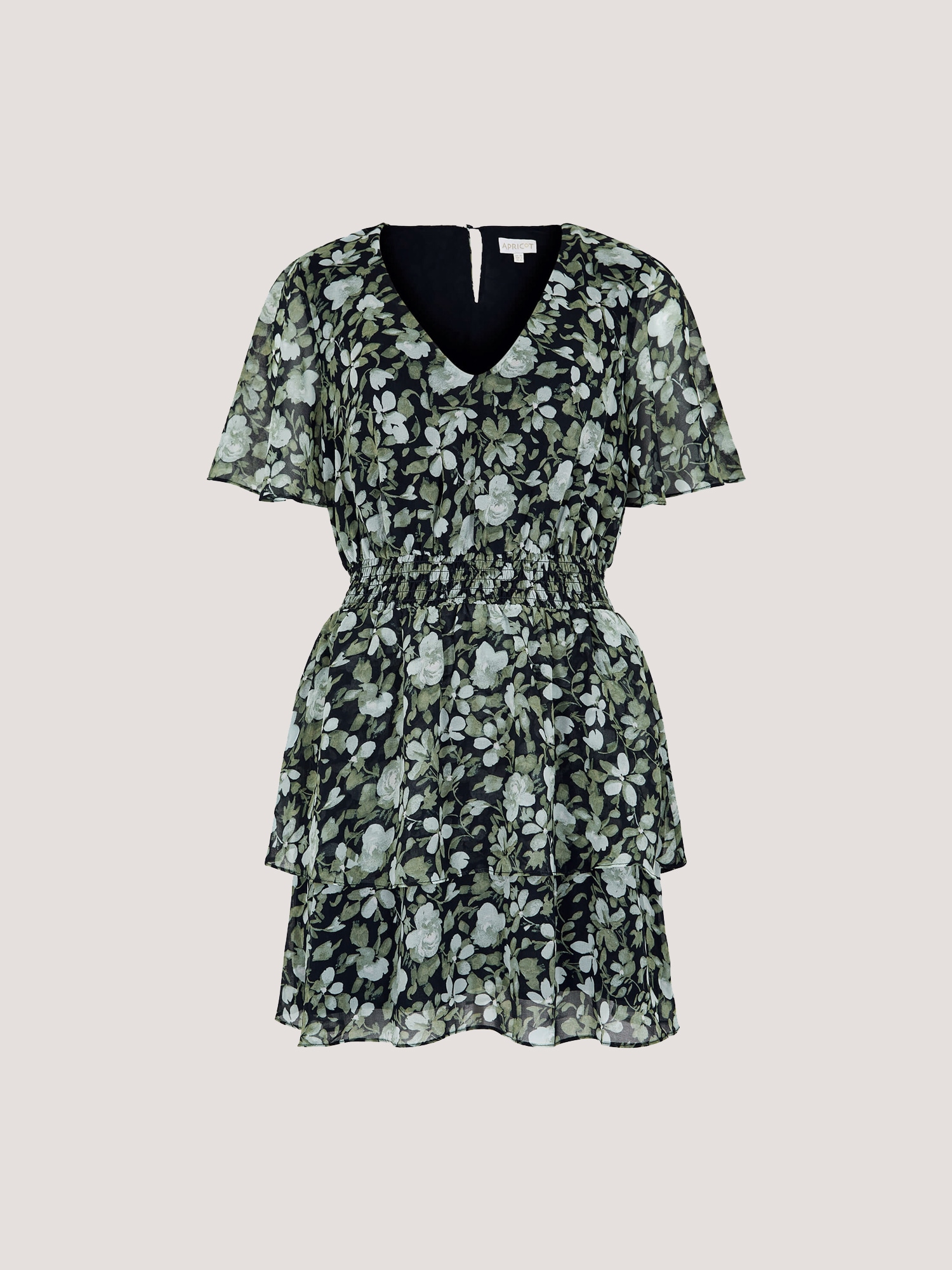 Apricot Minikleid »Florales Stufenkleid« mit Smokdetails