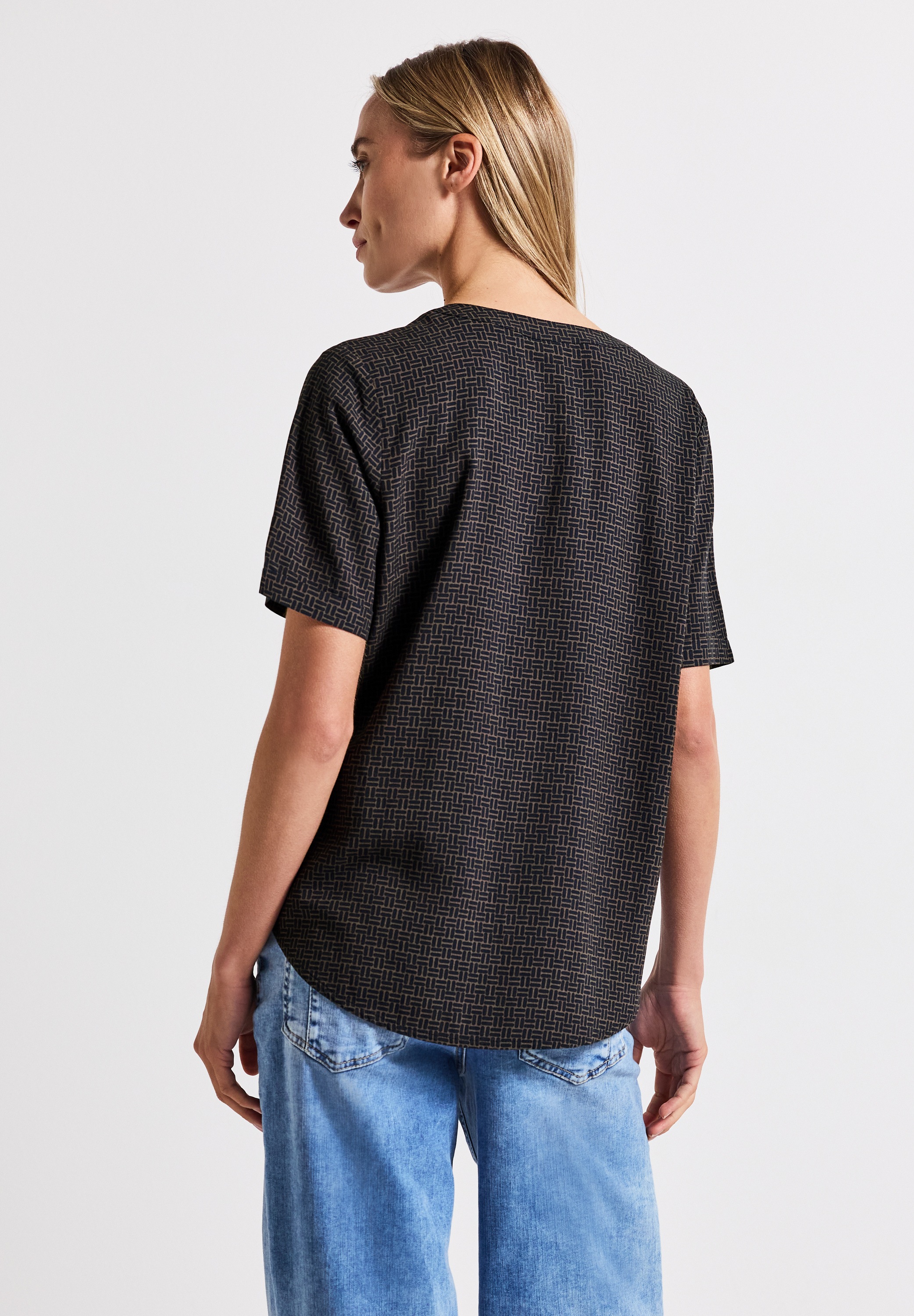 STREET ONE Kurzarmbluse, aus softer Viskose günstig online kaufen