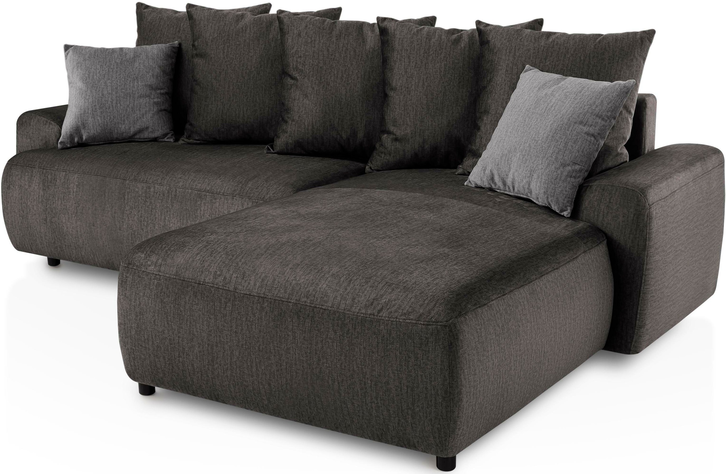 exxpo - sofa fashion Ecksofa »Game, L-Form«, inkl. Bettfunktion, Bettkasten, Zier- und Rückenkissen