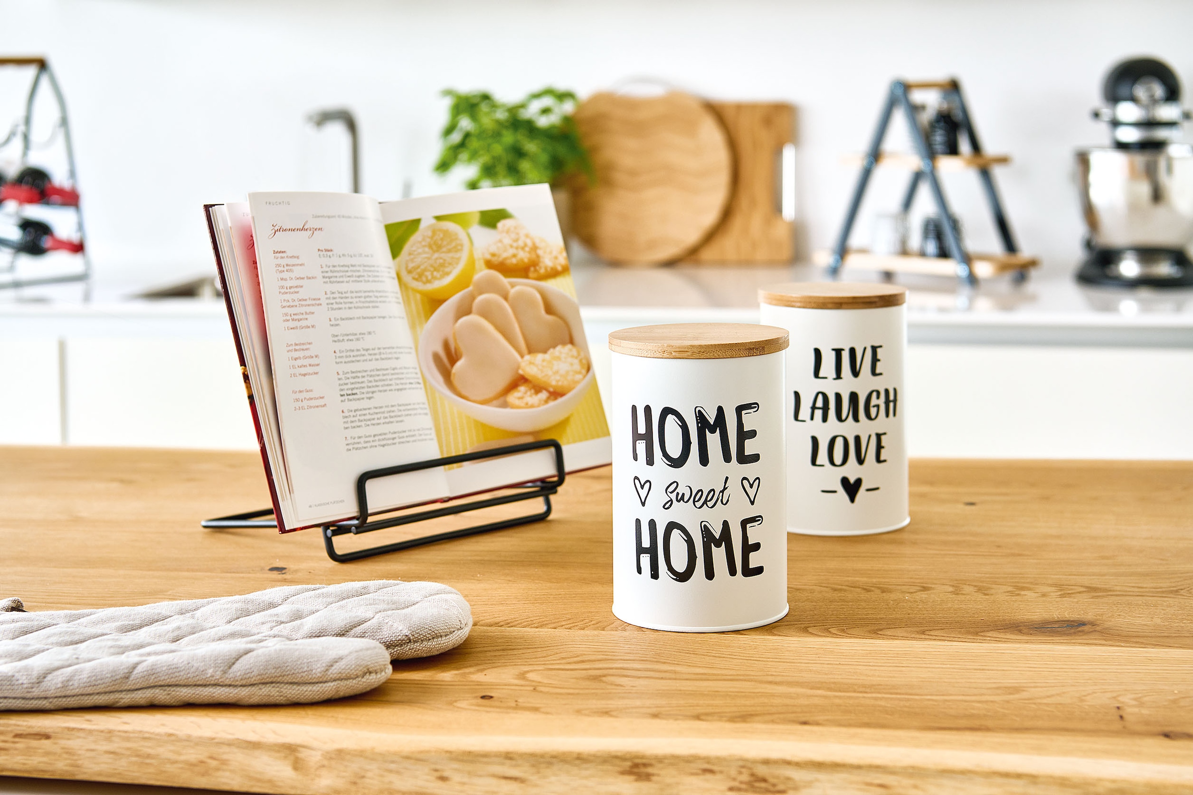 Zeller Present Vorratsdose "Quotes" Set, 2 Stk. tlg. moderner Schriftzug, m günstig online kaufen