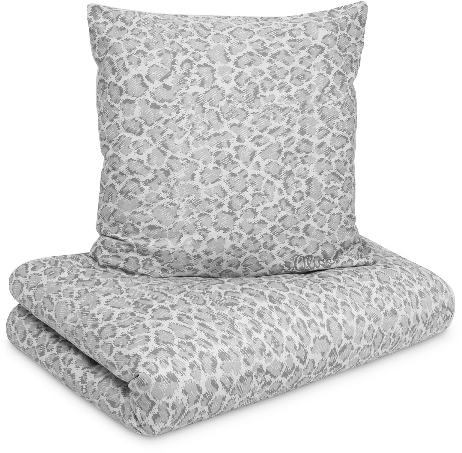 s.Oliver Wendebettwäsche "Satinbettwäsche LEO, Baumwolle, mit Reißverschlus günstig online kaufen