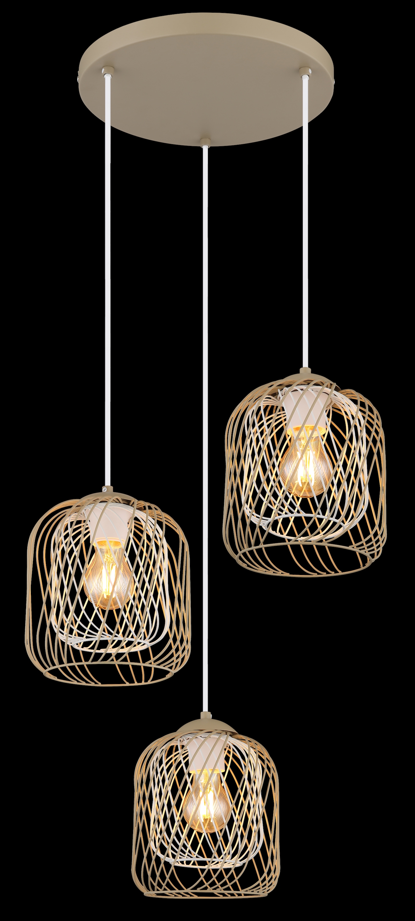 GLOBO LIGHTING Hängeleuchte »DICHTI«, Leuchtmittel E27 | ohne Leuchtmittel, Hängelampe/Pendelleuchte/Esszimmer/Wohnzimmer/Esstisch