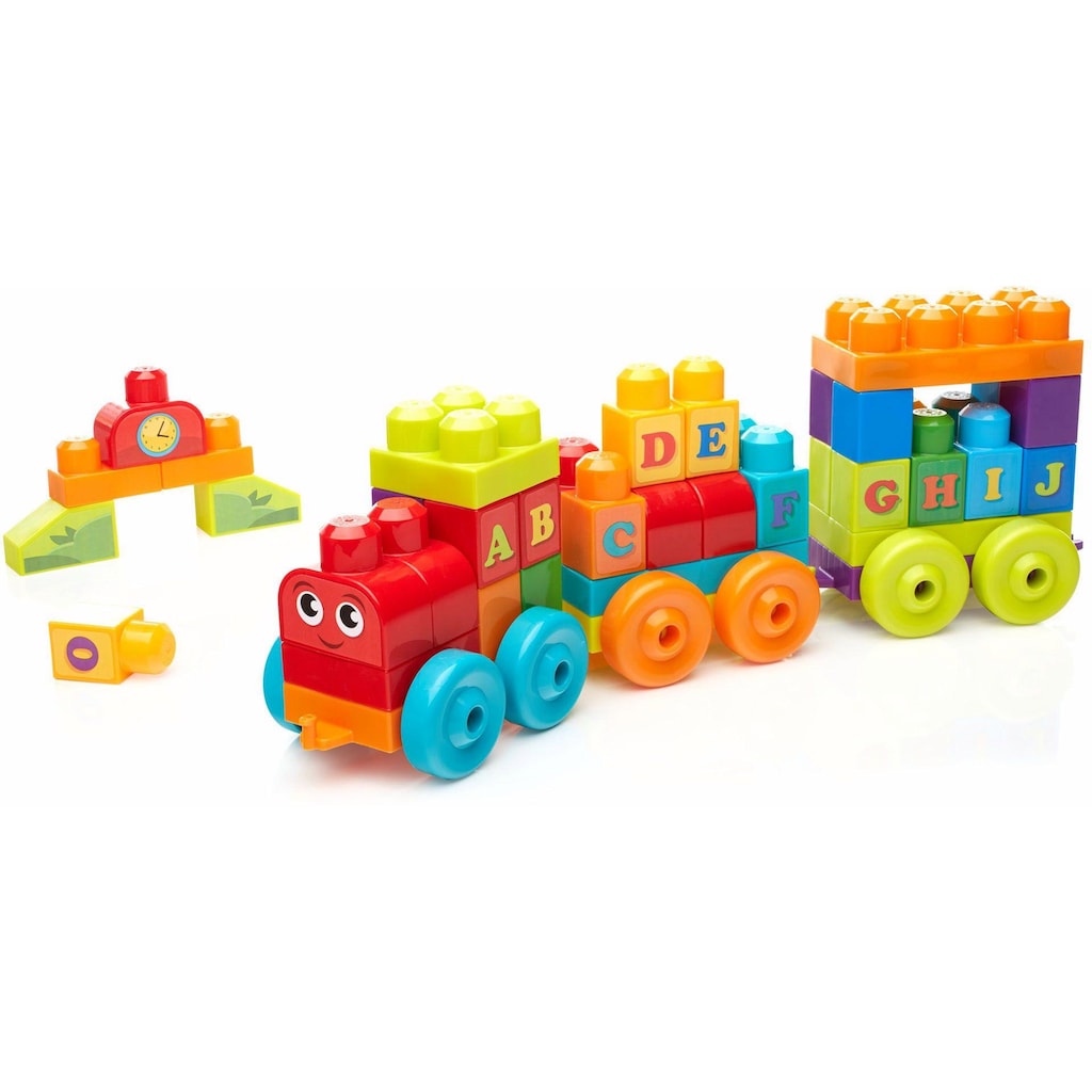 MEGA BLOKS Spielbausteine »Mega Bloks ABC Lernzug«, (60 St.)