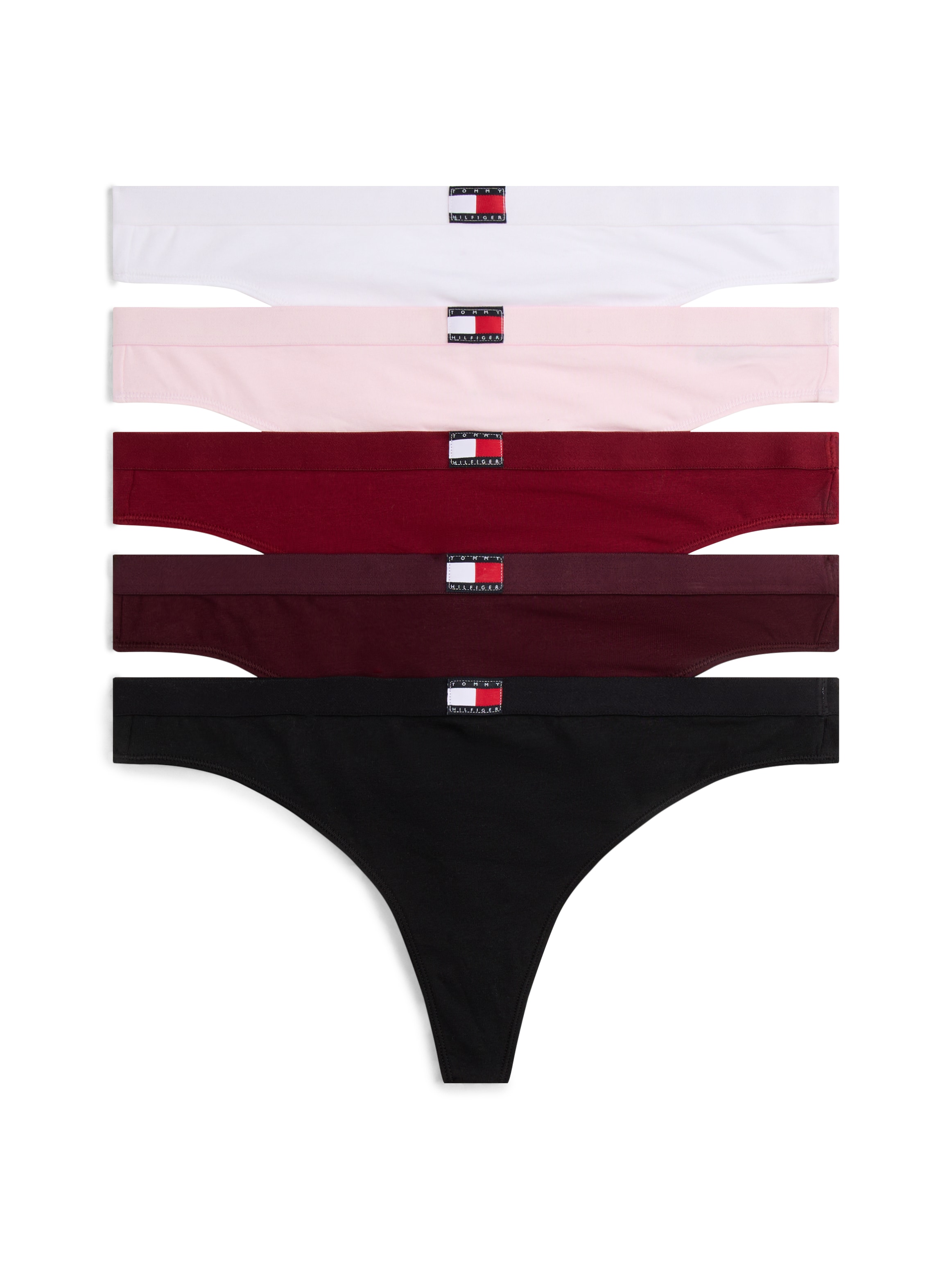 Tommy Hilfiger Underwear Tanga "5 PACK FLAG THONG" Packung, 5er, 5 Stk. tlg günstig online kaufen