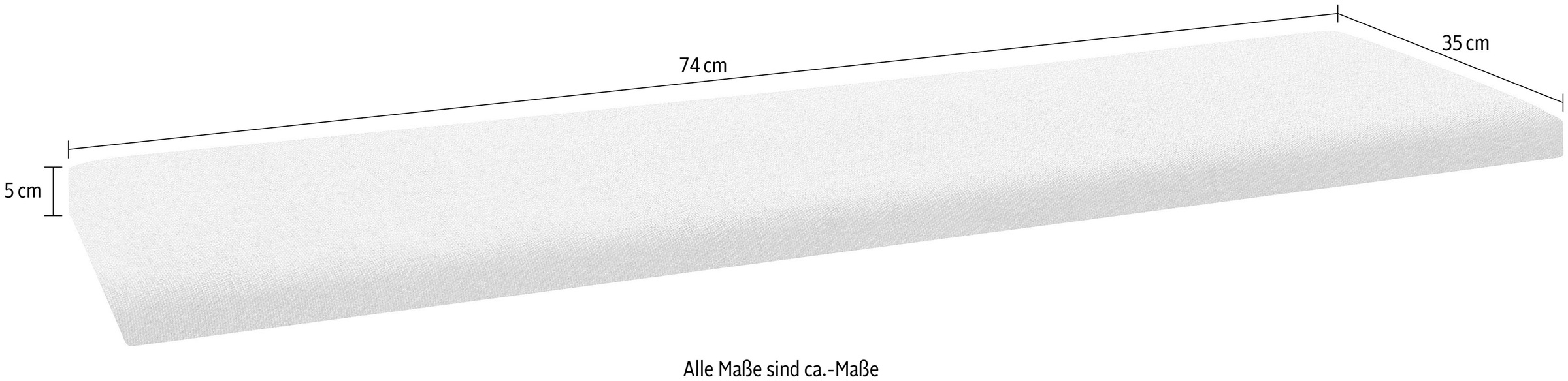 Müller SMALL LIVING Sitzauflage »VERTIKO WIDE Sitzpolster«, optimale Ergänzung für das Lowboard VERTIKO WIDE