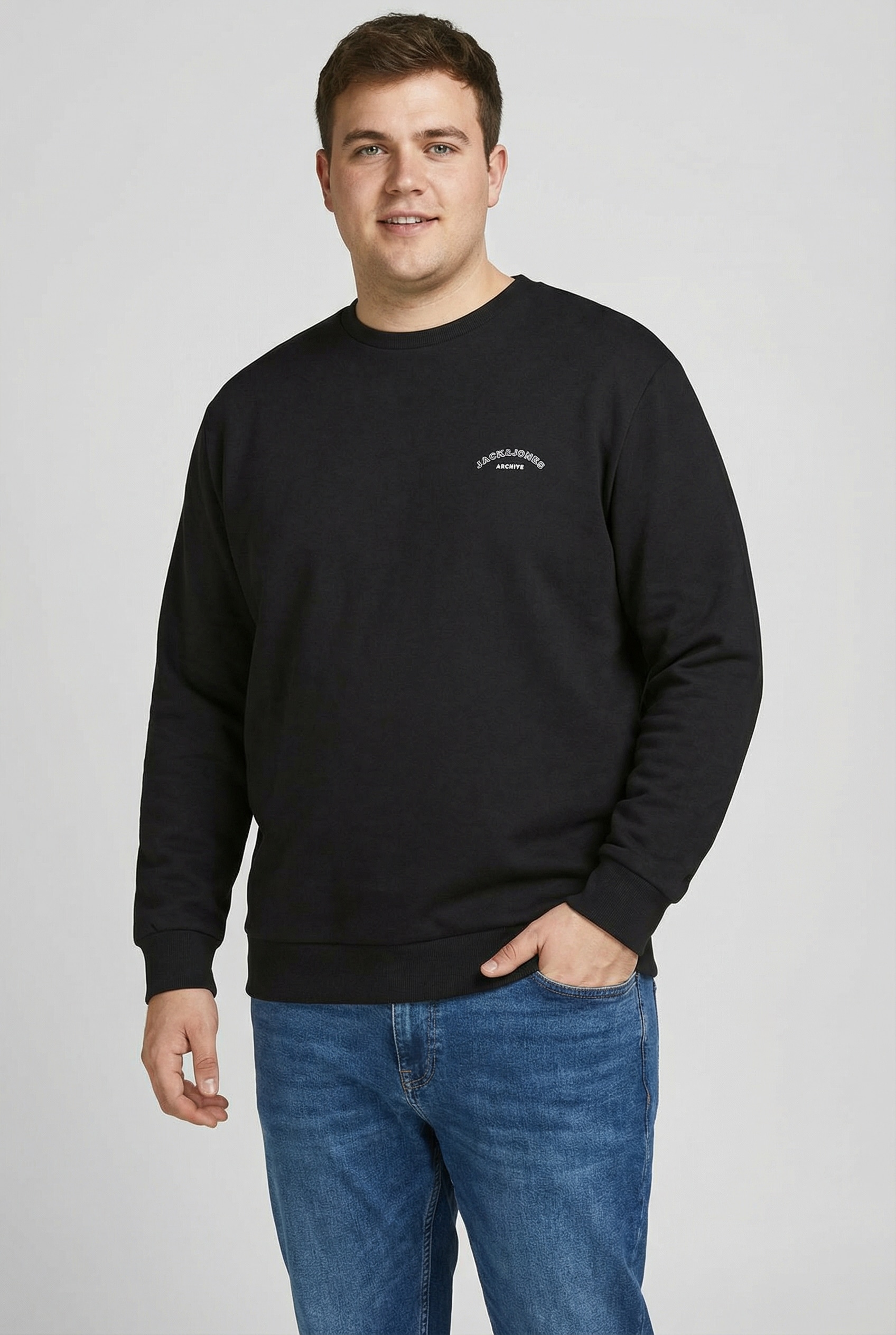 Jack & Jones PlusSize Sweatshirt "JJCOLLEGE LOGO SWEAT CREW PLS" günstig online kaufen
