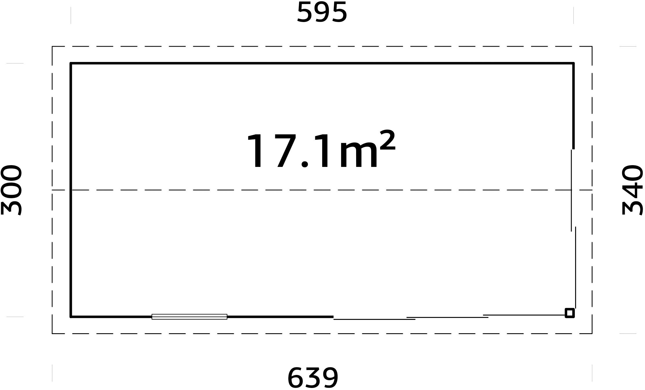 Palmako Gartenhaus »Amanda Slide« verschiedene Farben