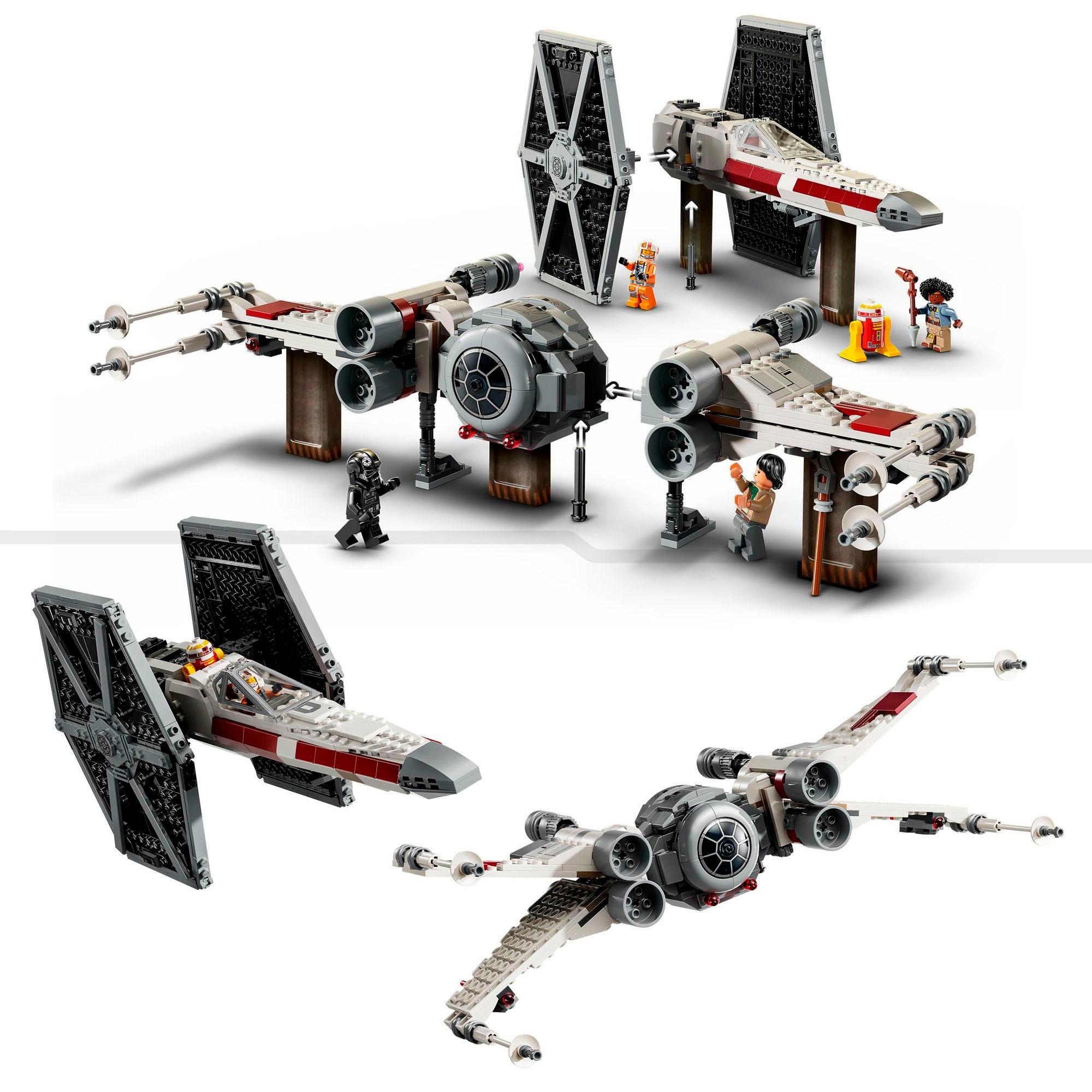 LEGO® Konstruktionsspielsteine »Mashup aus TIE Fighter & X-Wing (75393), LEGO Star Wars ™«, (1063 St.), Made in Europe