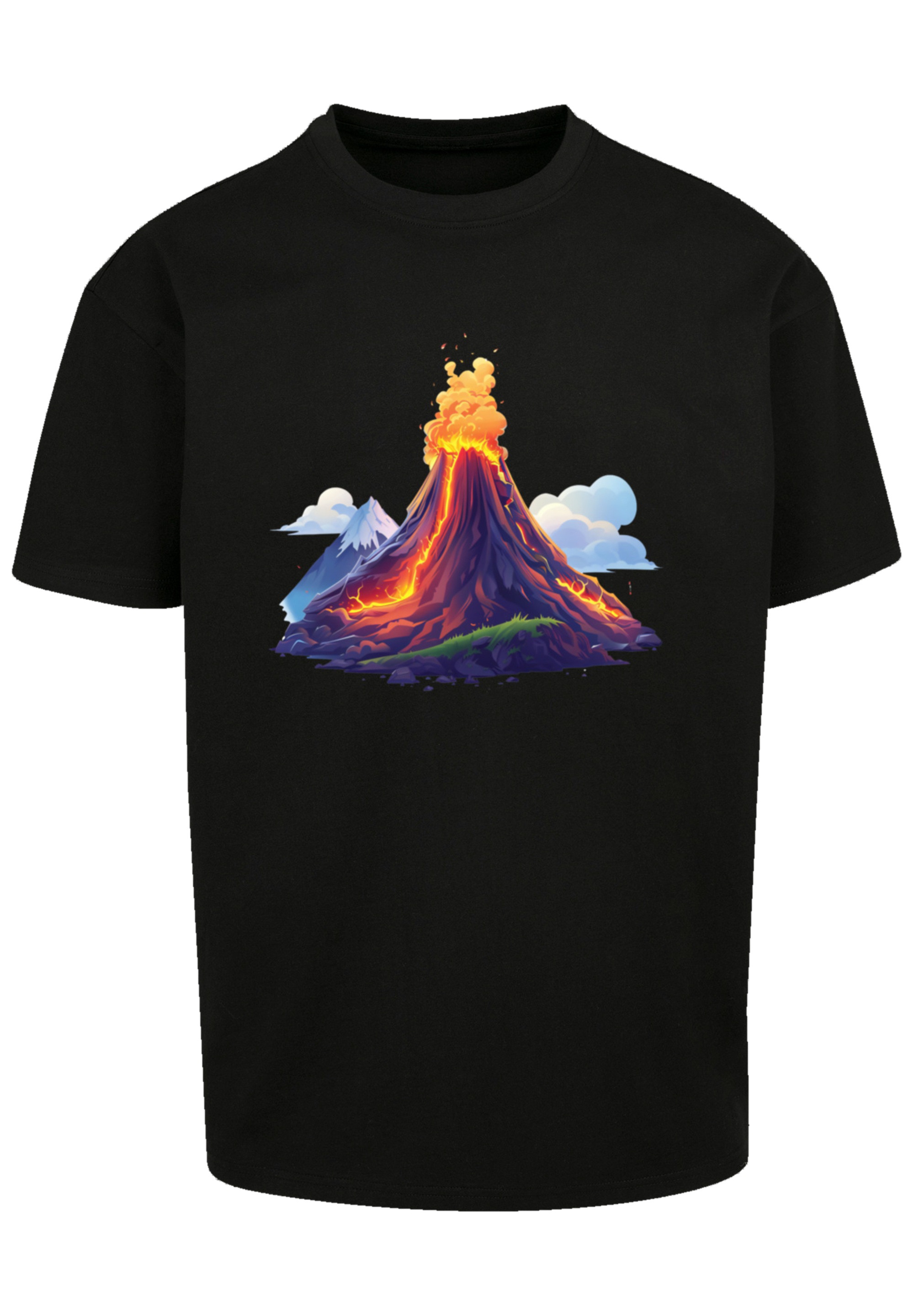 F4NT4STIC T-Shirt »Vulkanausbruch«, Premium Qualität