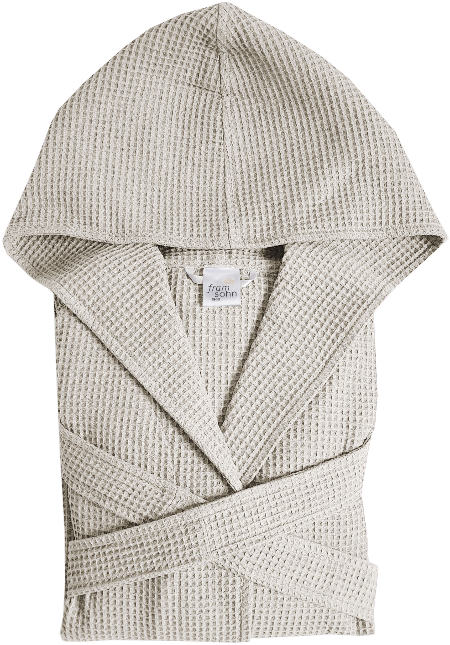 Thumbnail - framsohn frottier Damenbademantel "Wasffelpiqué" mit feiner Wabenstruktur