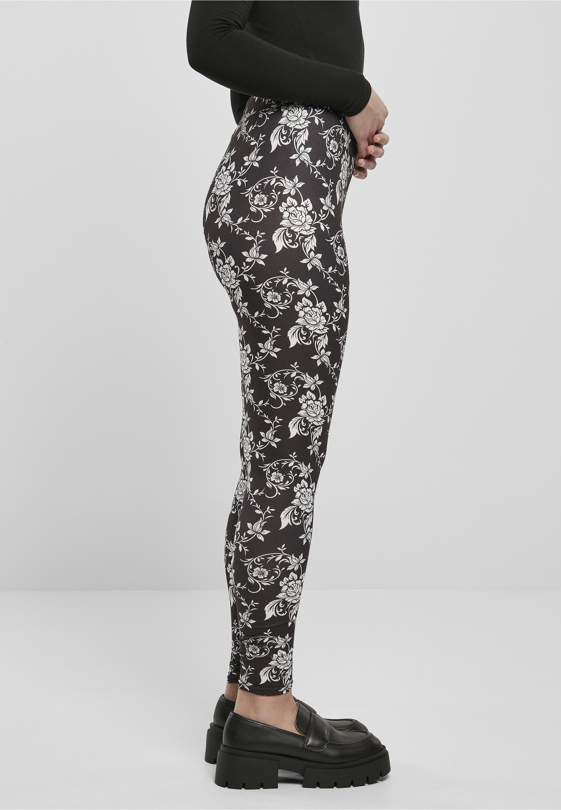 URBAN CLASSICS Leggings »Urban Classics Damen Ladies Soft AOP Leggings«