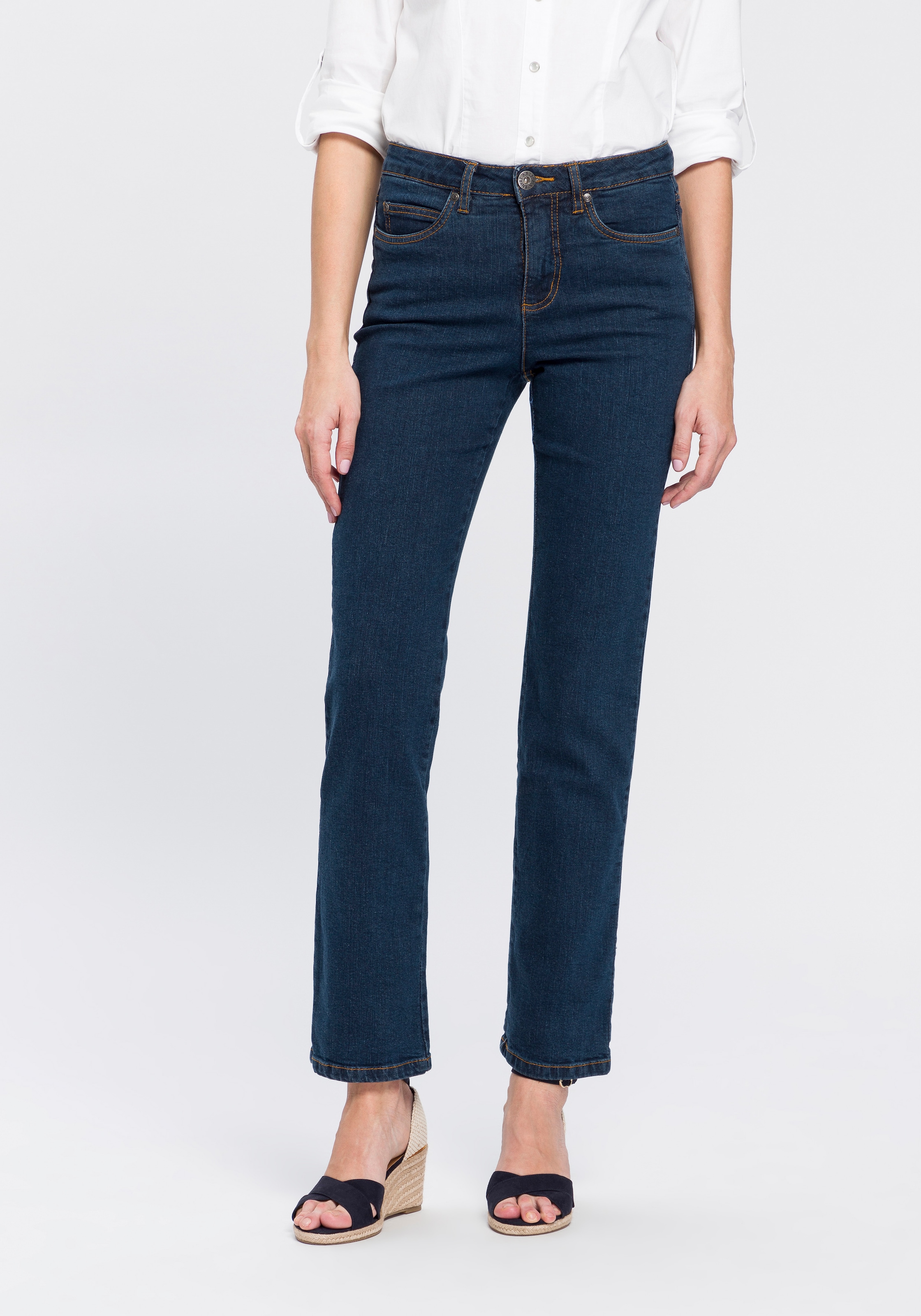 Jeans online High | Arizona bestellen Waist BAUR Gerade »Comfort-Fit«,