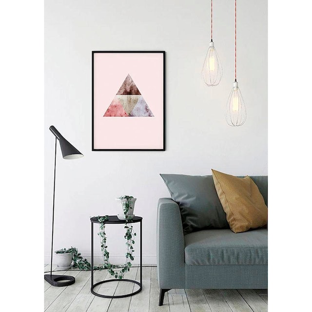 Komar Poster »Triangles Top Red«, Formen-Kunst, (1 St.), Kinderzimmer,  Schlafzimmer, Wohnzimmer | BAUR