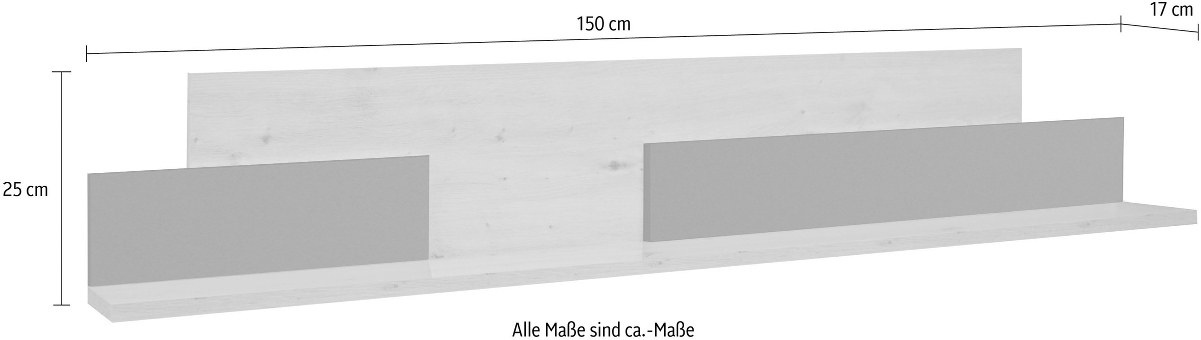 Mäusbacher Wandboard »Faro«, Faro Wandboard, Breite 150 cm, modernes Wandregal