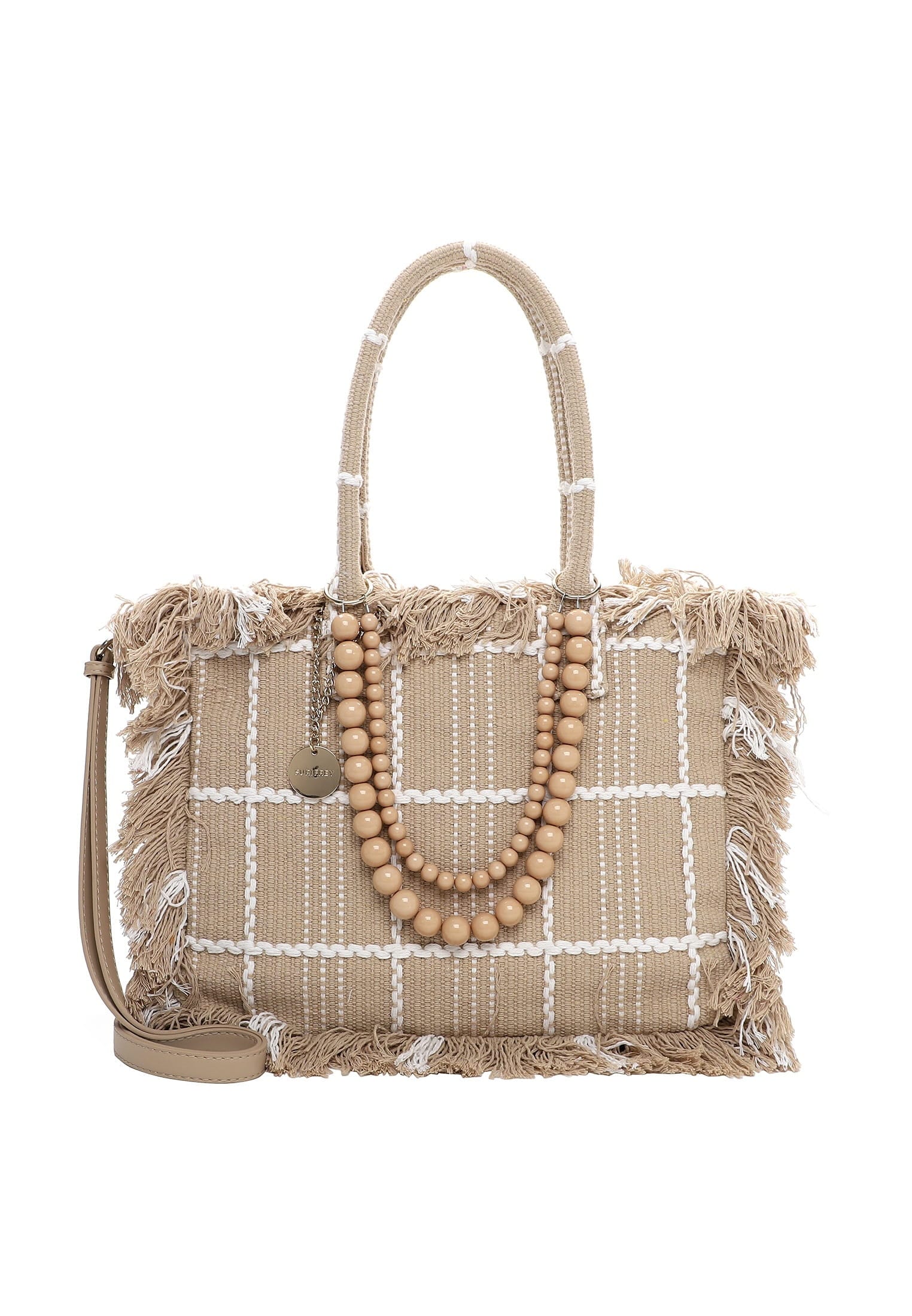 SURI FREY Damen Shopper "Shopper SFY Cacey", beige, Baumwolle, Taschen