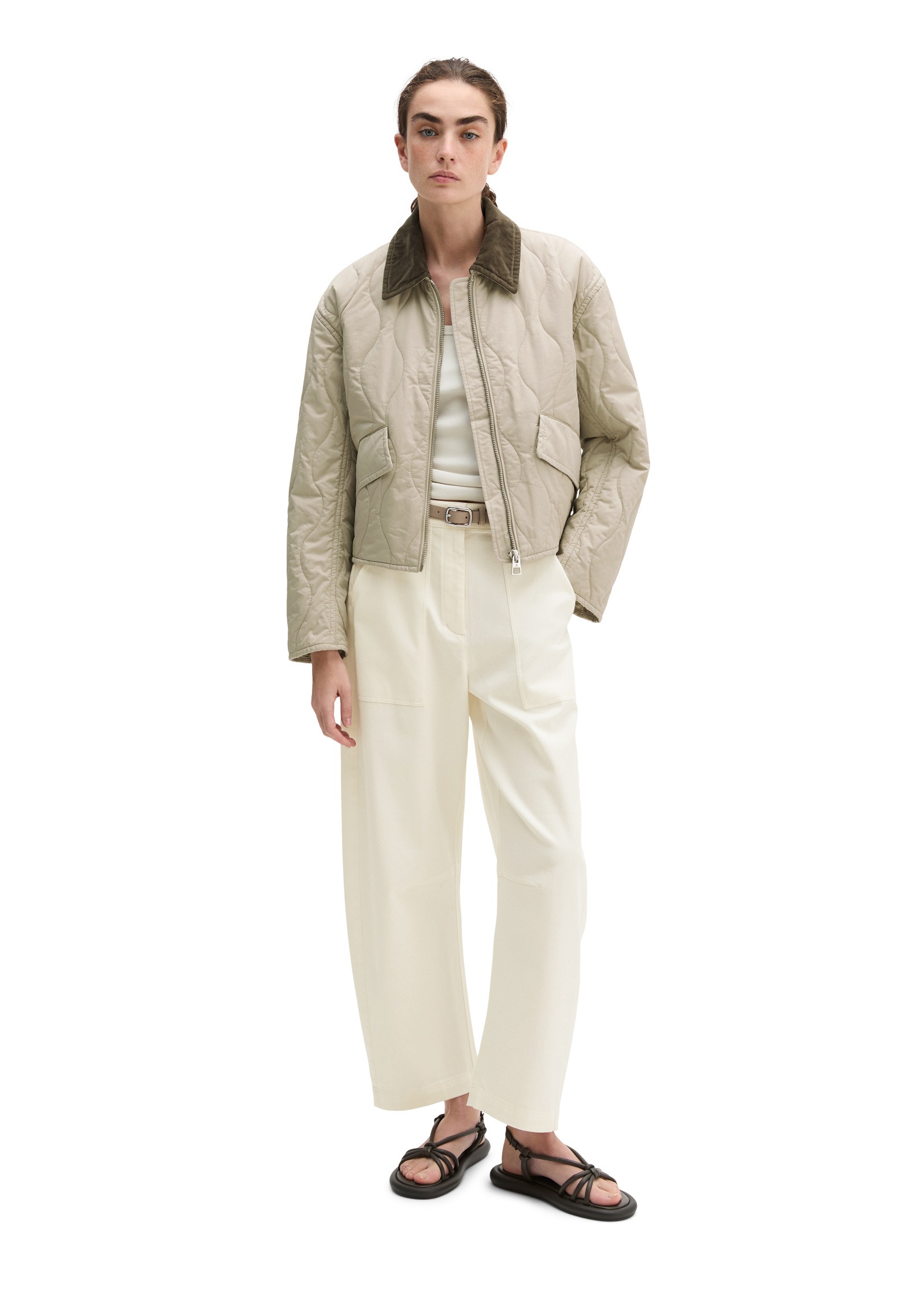 Marc O'Polo Outdoorjacke »aus wasserabweisendem Twill«