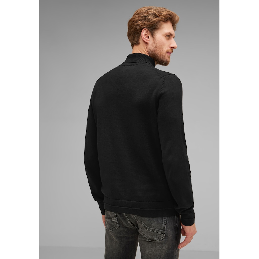 STREET ONE MEN Stehkragenpullover