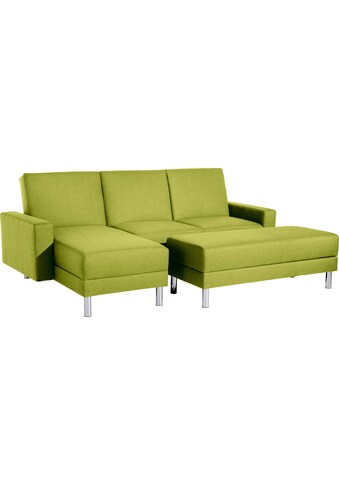 Schlafsofa »Just Fresh«, Schlafsofa mit Recamiere, mit Rückenverstellung