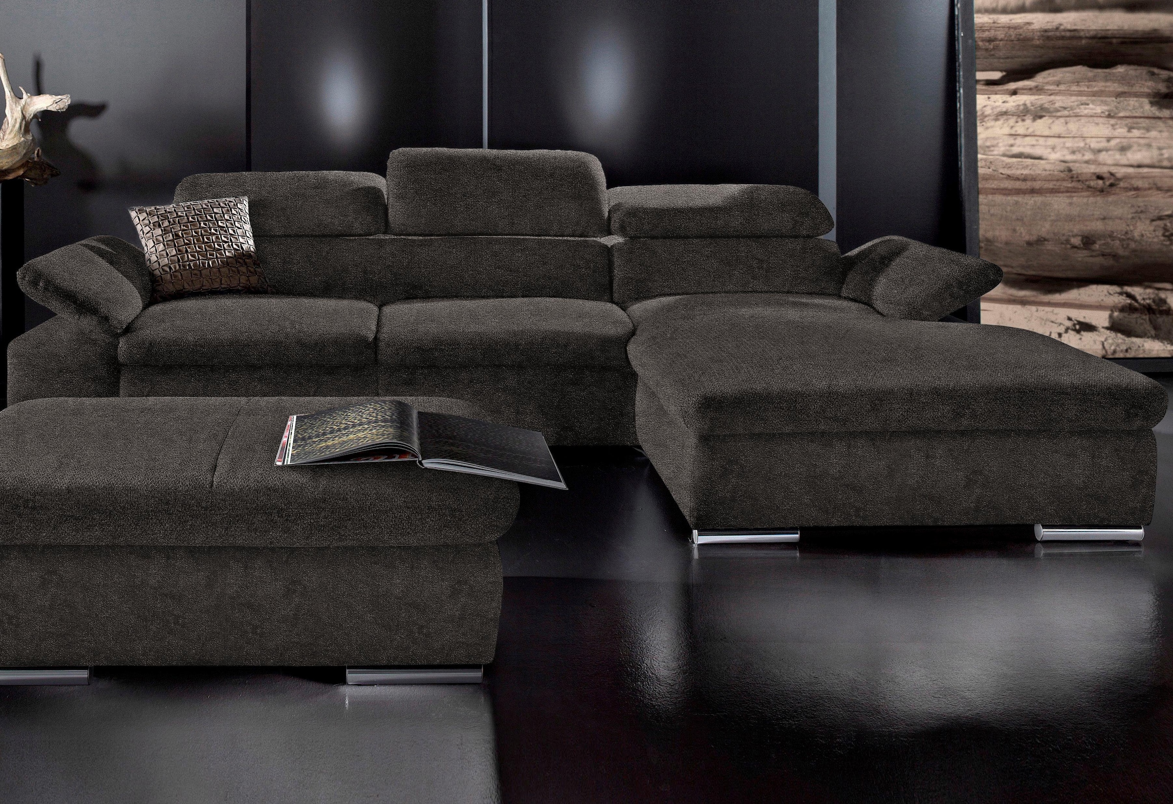 sit&more Ecksofa "Alcudia L-Form", wahlweise mit Bettfunktion