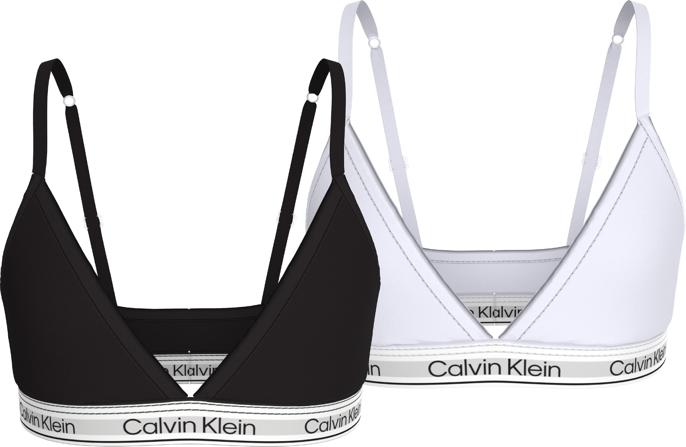 Calvin Klein Underwear Triangel-BH »2PK TRIANGLE«, mit Logobund