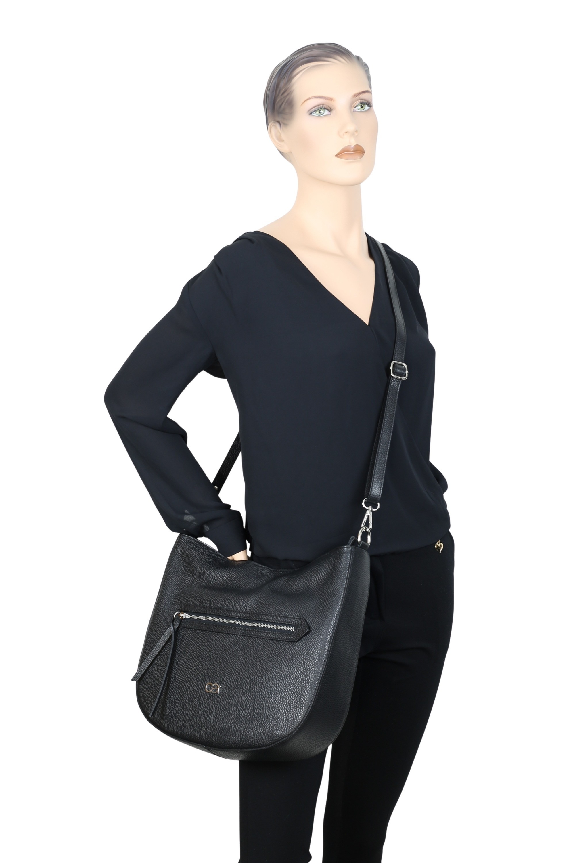 Thumbnail - COLLEZIONE ALESSANDRO Schultertasche "Italia" aus echtem Leder