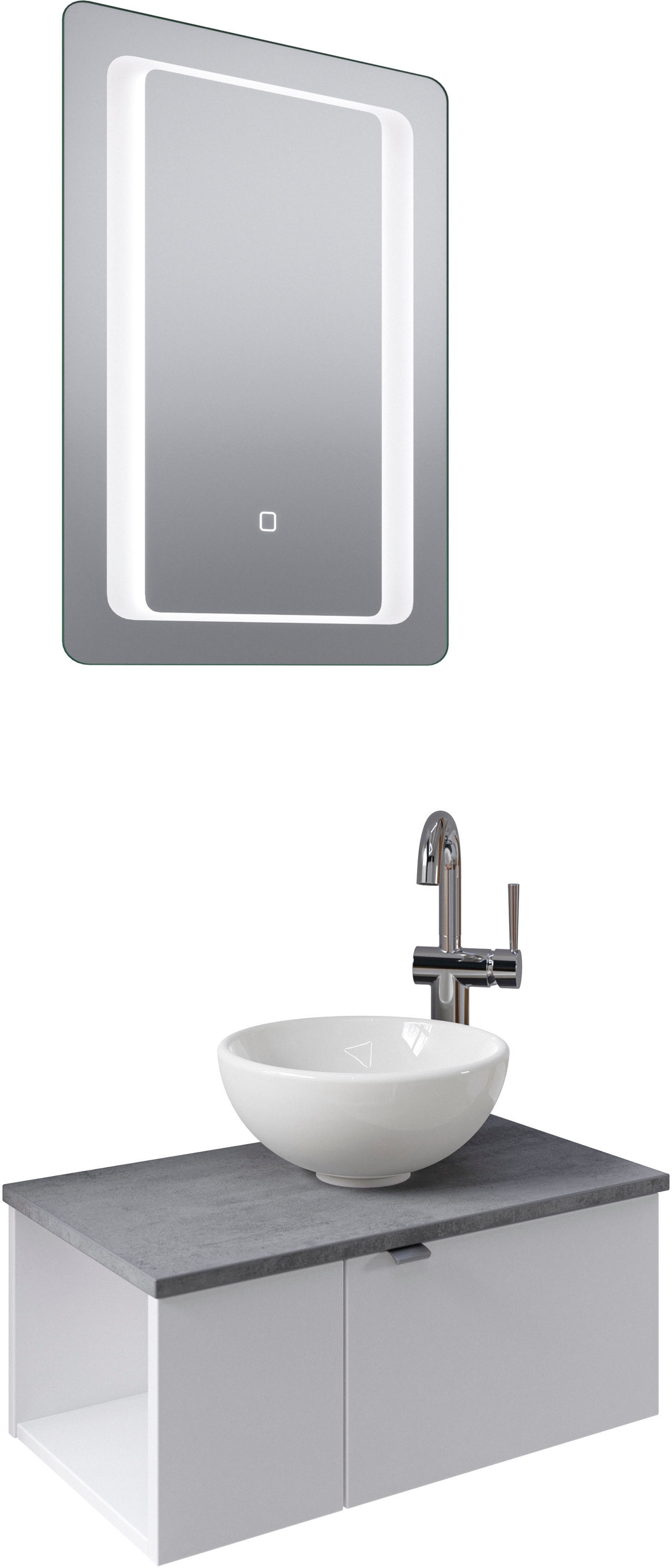 Saphir Badmöbel-Set "Serie 6915" 4 Stk. tlg. Gäste-Bad, 61 cm breit, mit LE günstig online kaufen