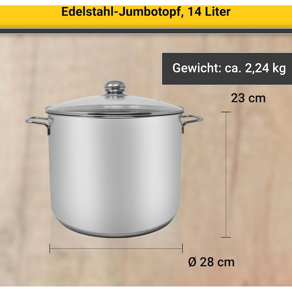 Krüger Kochtopf, Edelstahl, (1 tlg.)