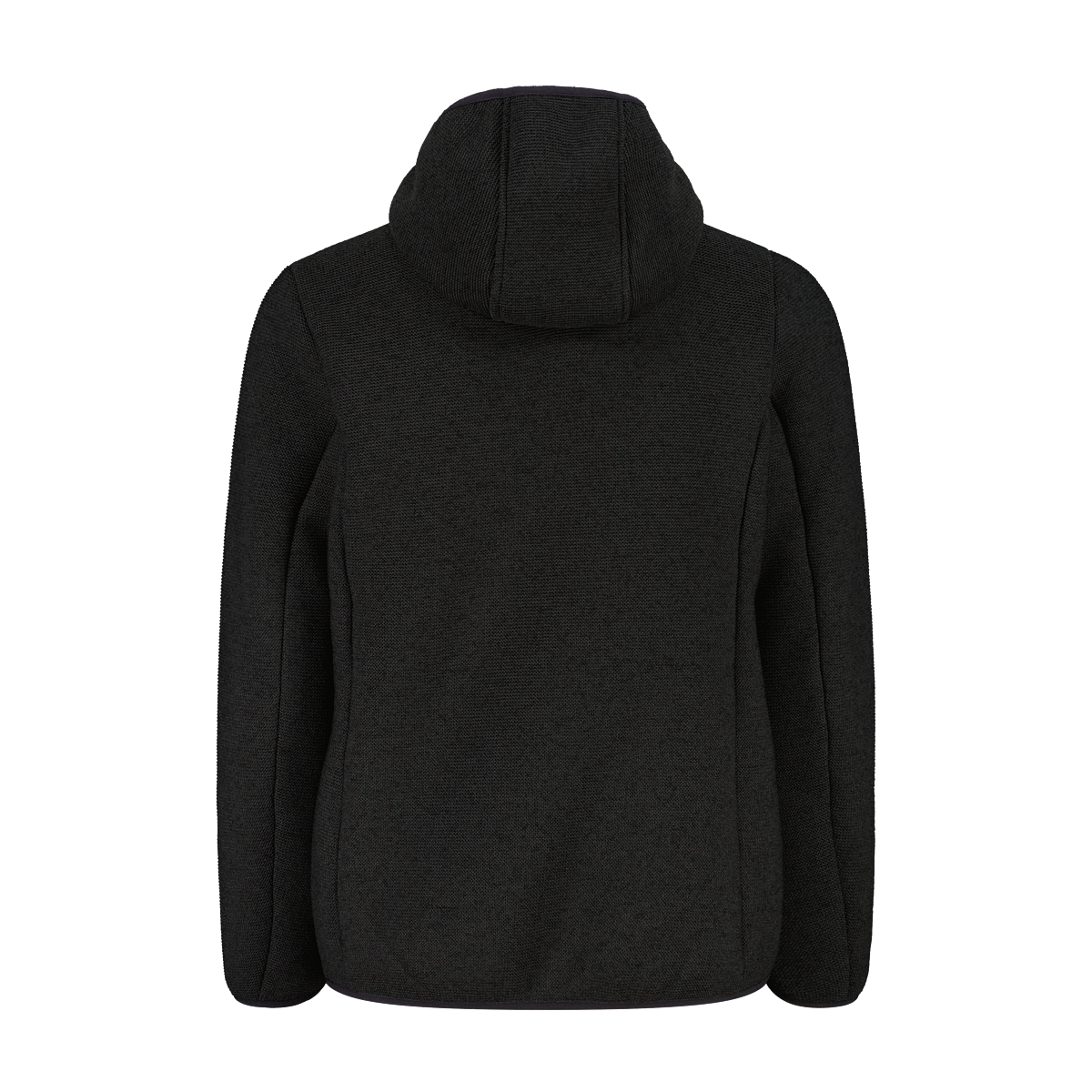 CMP Strickfleecejacke mit fester Kapuze, aus Polyester, sportlicher Stil