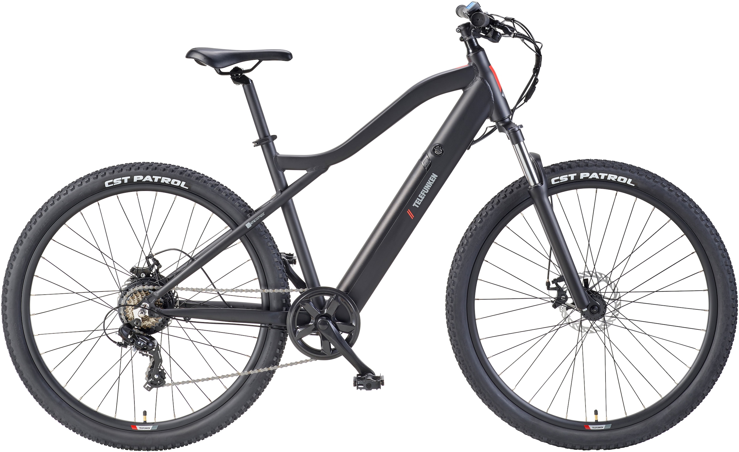 Telefunken »Aufsteiger MT922« 7 Gang Shimano TY300D Schaltwerk Kettenschaltung Heckmotor 250 W Pedelec, Elektrofahrrad, Damen u. Herren, E-MTB, Mountainbike, 29 Zoll