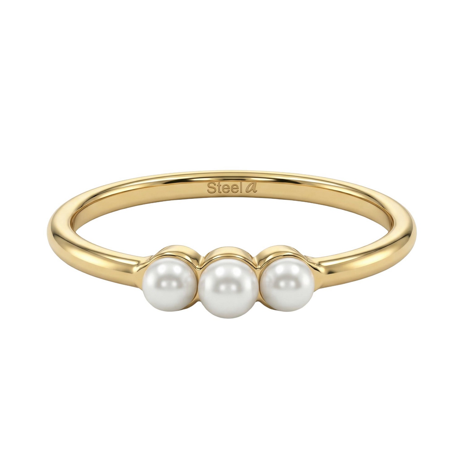 Amor Fingerring mit Glasperle