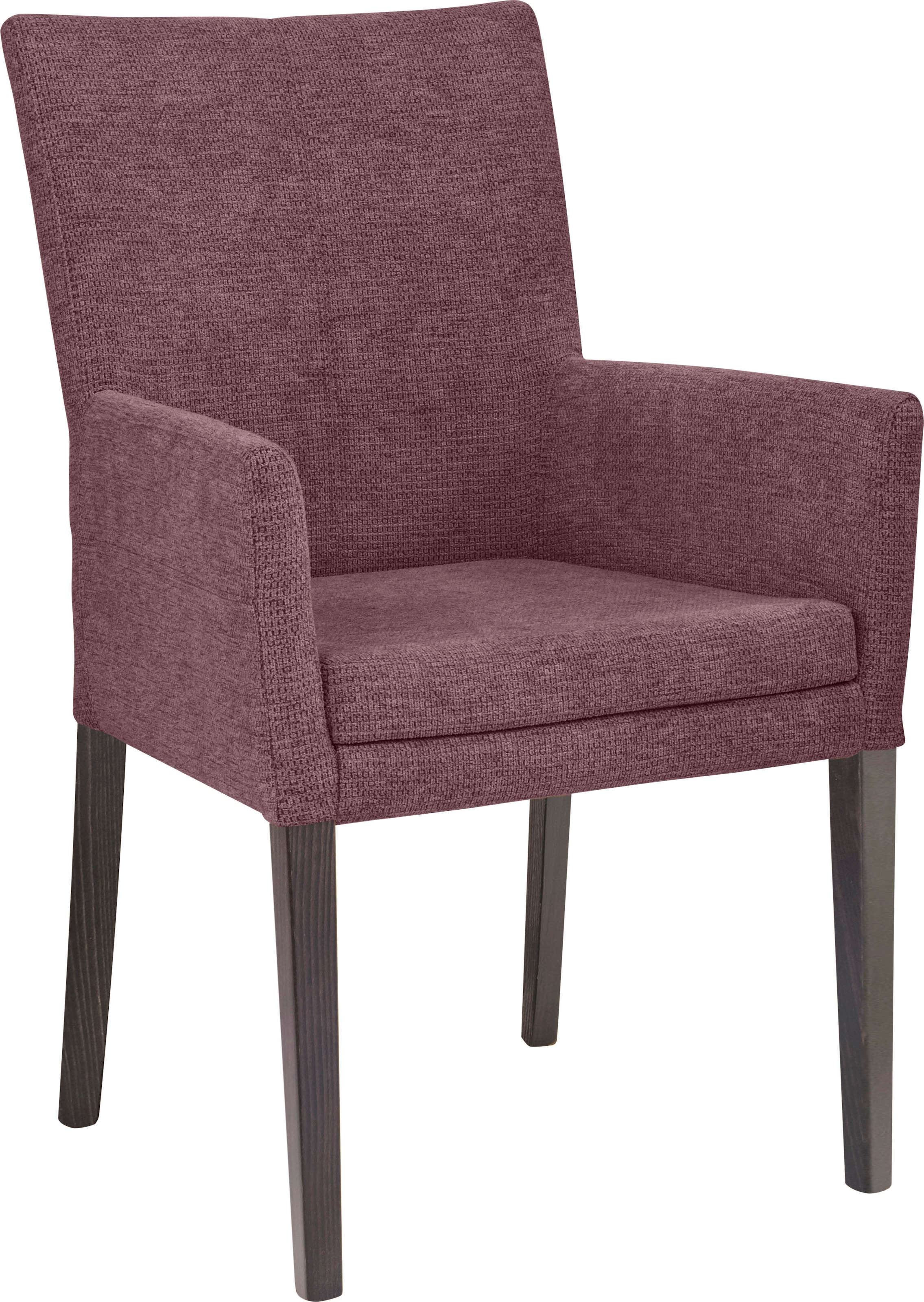 Home affaire Armlehnstuhl "Aspen" () Beine aus massiver Buche, wengefarben günstig online kaufen