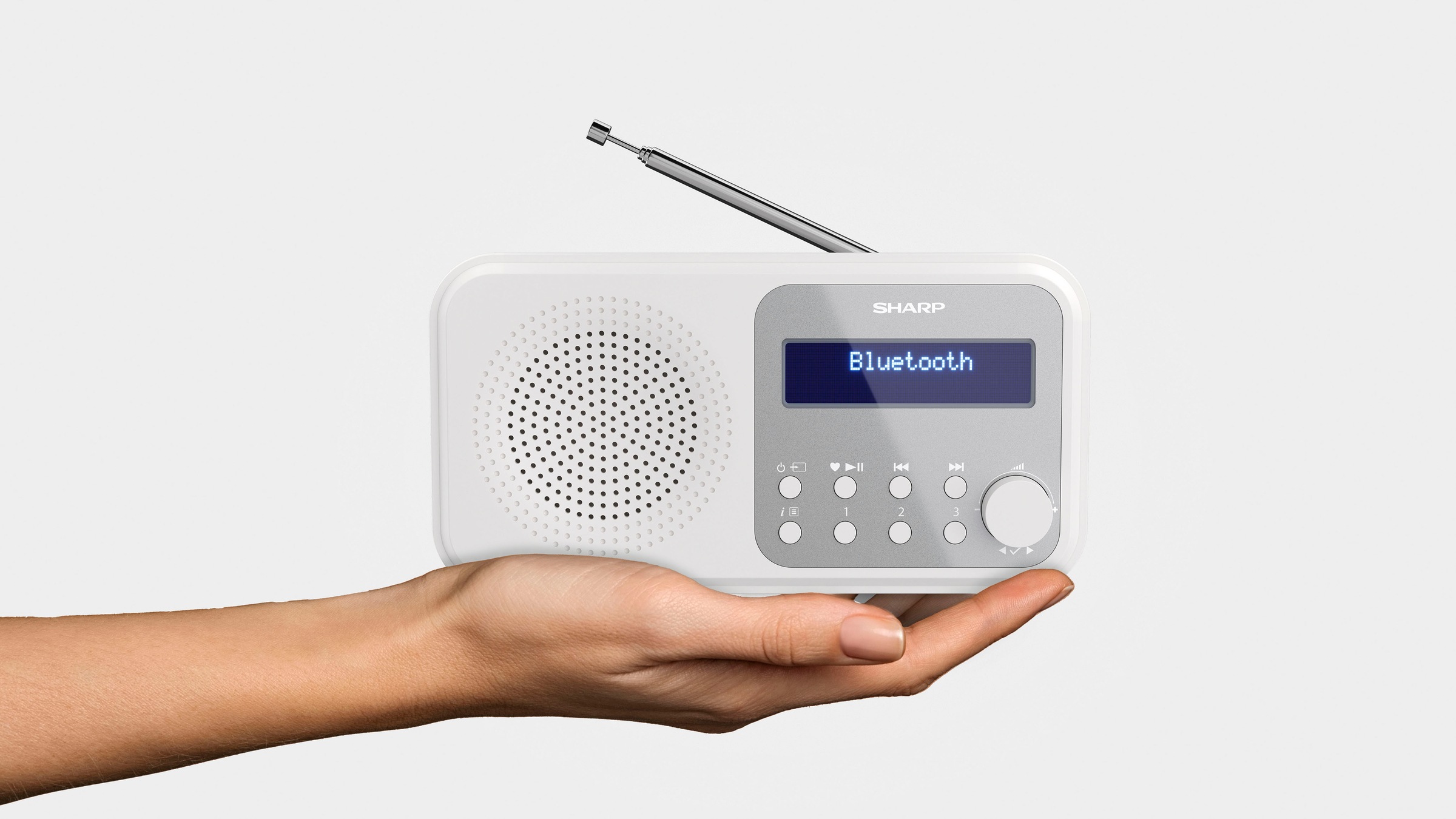 Sharp Radio »DR-P420«, (Bluetooth-A2DP Bluetooth-AVRCP Bluetooth Digitalradio (DAB+)-FM-Tuner mit RDS 2 W)