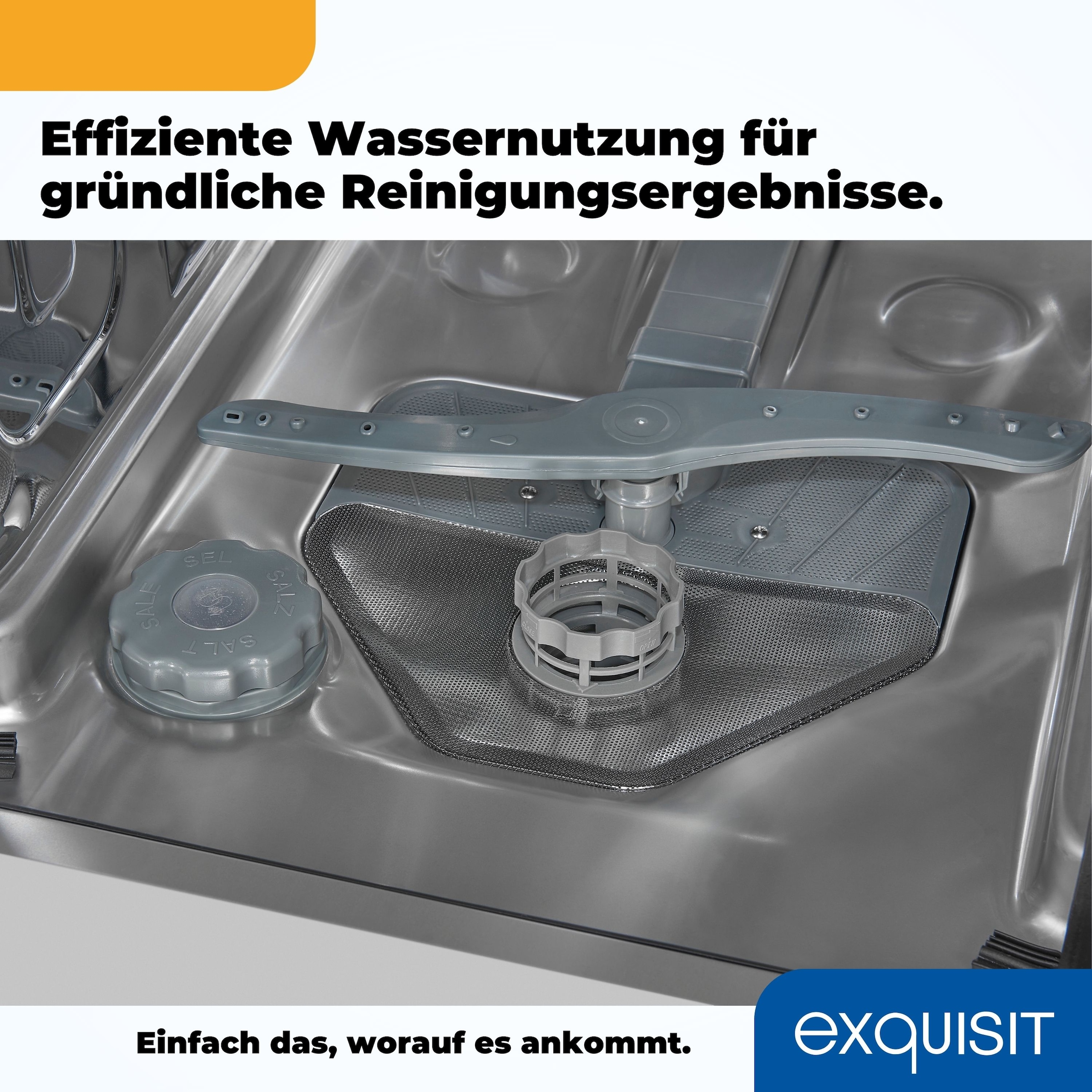 exquisit teilintegrierbarer Geschirrspüler »EGSP2109-EB-030E«, 9 Maßgedecke