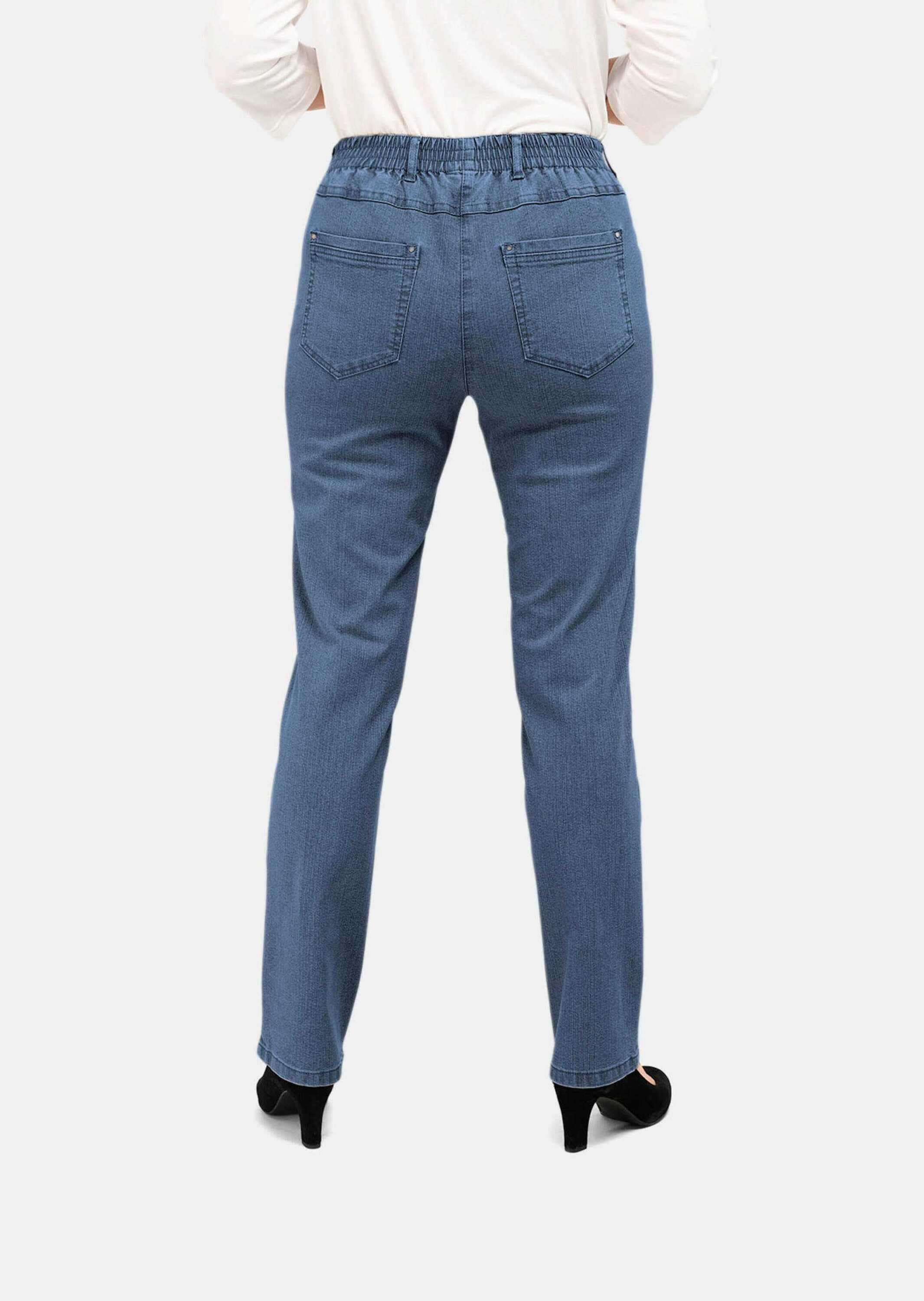 GOLDNER Regular-fit-Jeans »Jeansschlupfhose MARTHA Klassische Jeansschlupfhose MARTHA«