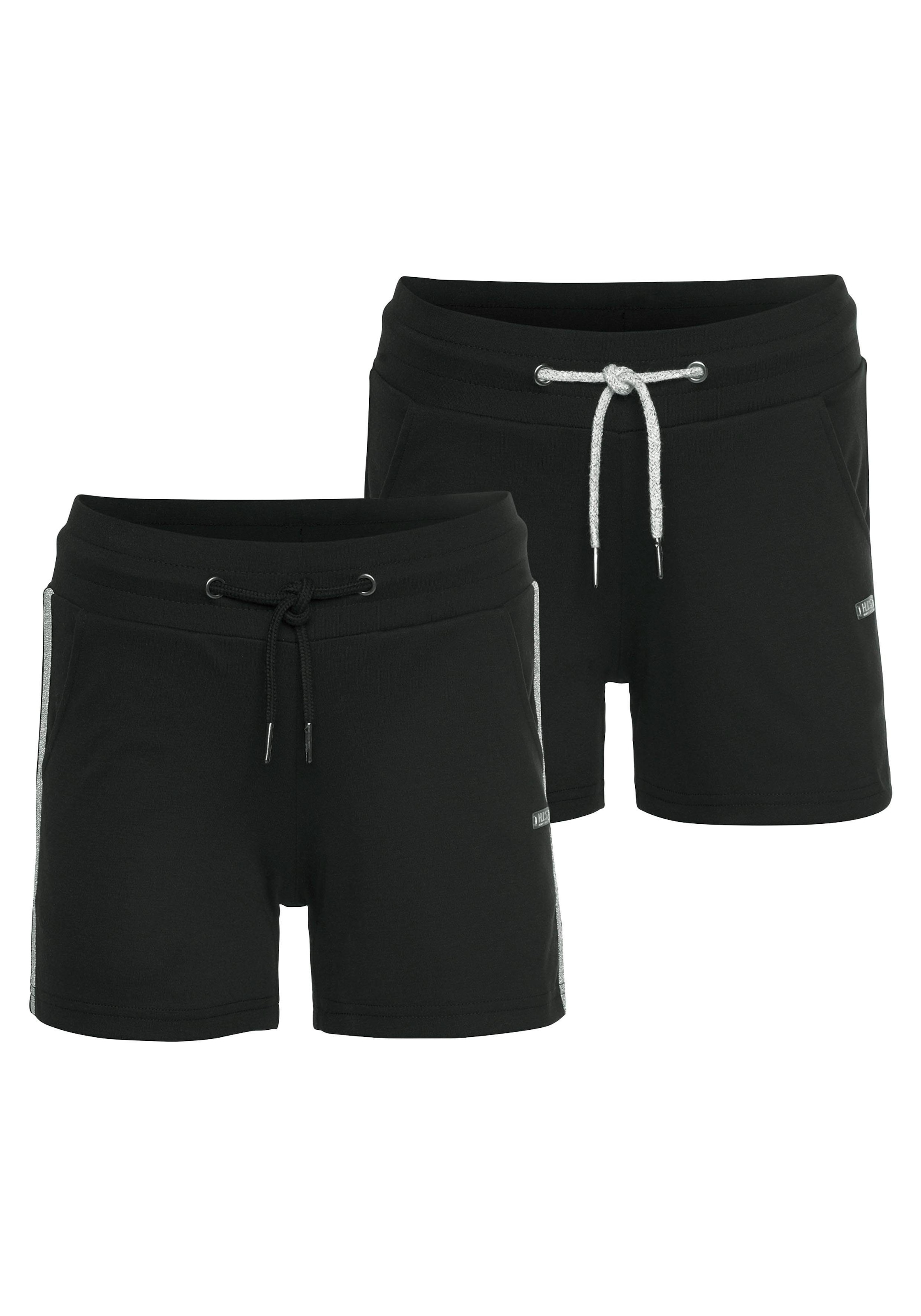 H.I.S Shorts "Essentials Shorts im Doppelpack" Elastischer Bund mit Kordelz günstig online kaufen