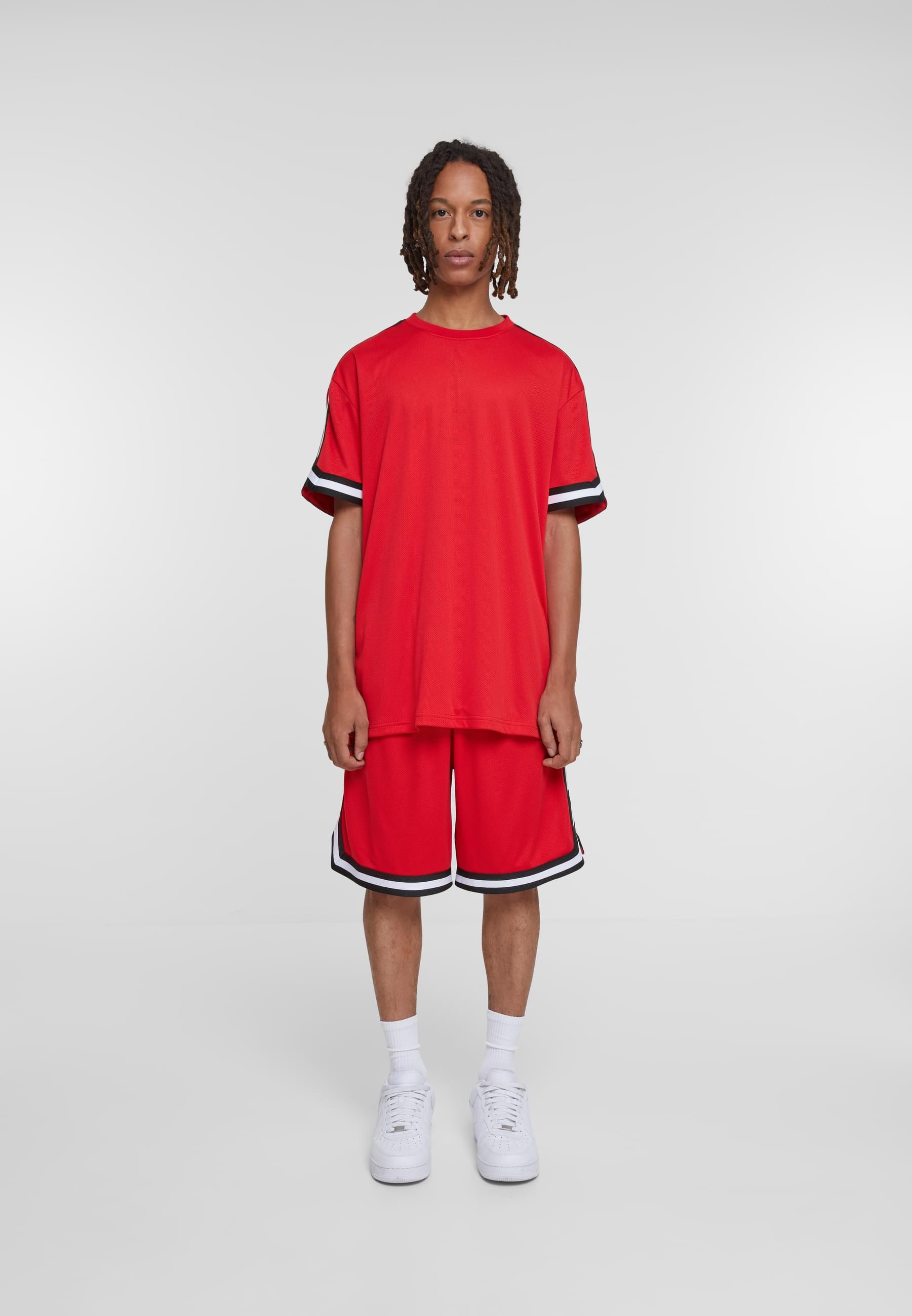 URBAN CLASSICS T-Shirt »Urban Classics Herren Oversized Stripes Mesh Tee«, (1 tlg.)