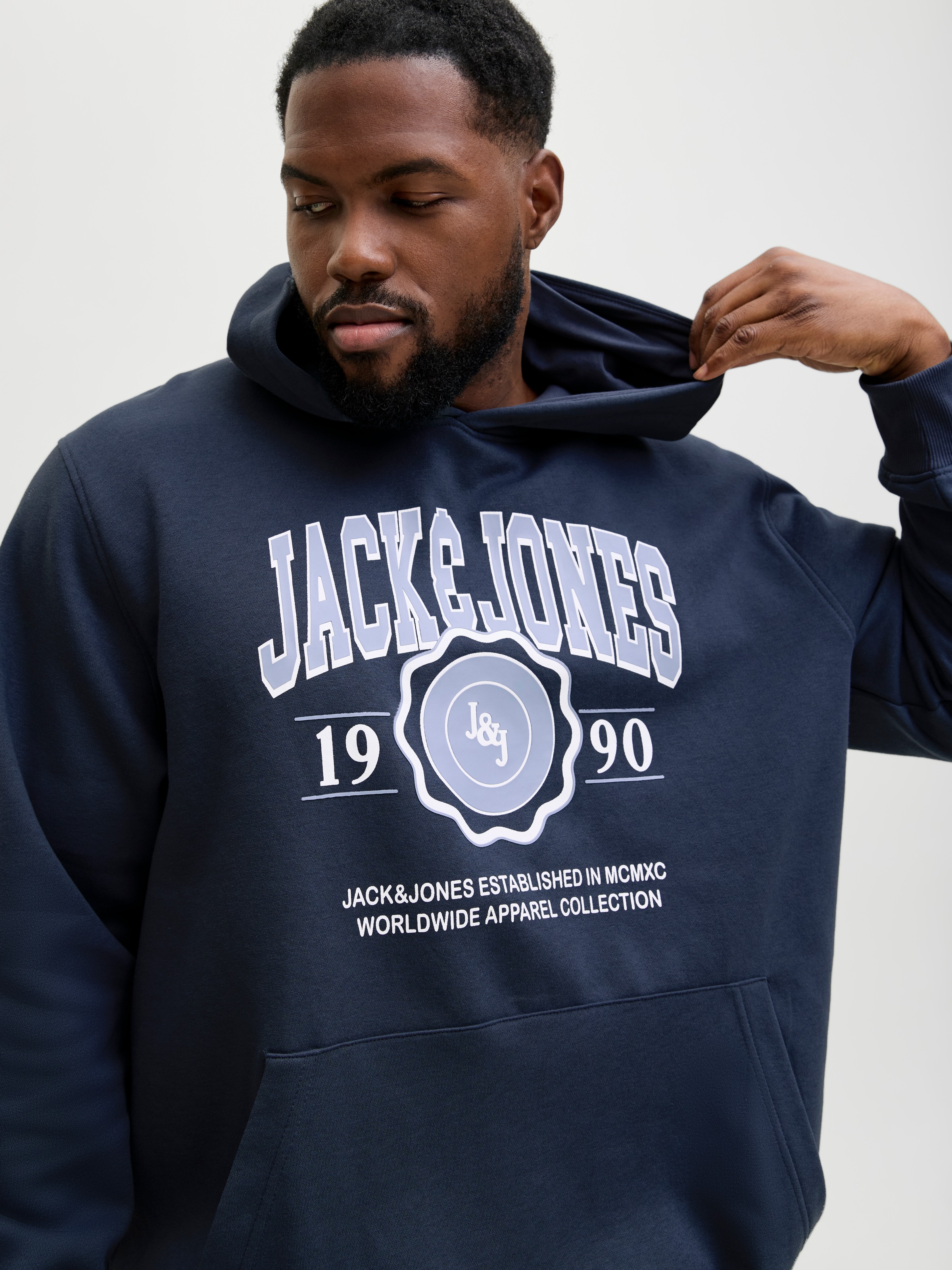 Jack & Jones PlusSize Kapuzensweatshirt "JJMAKO SWEAT HOOD PLS" günstig online kaufen